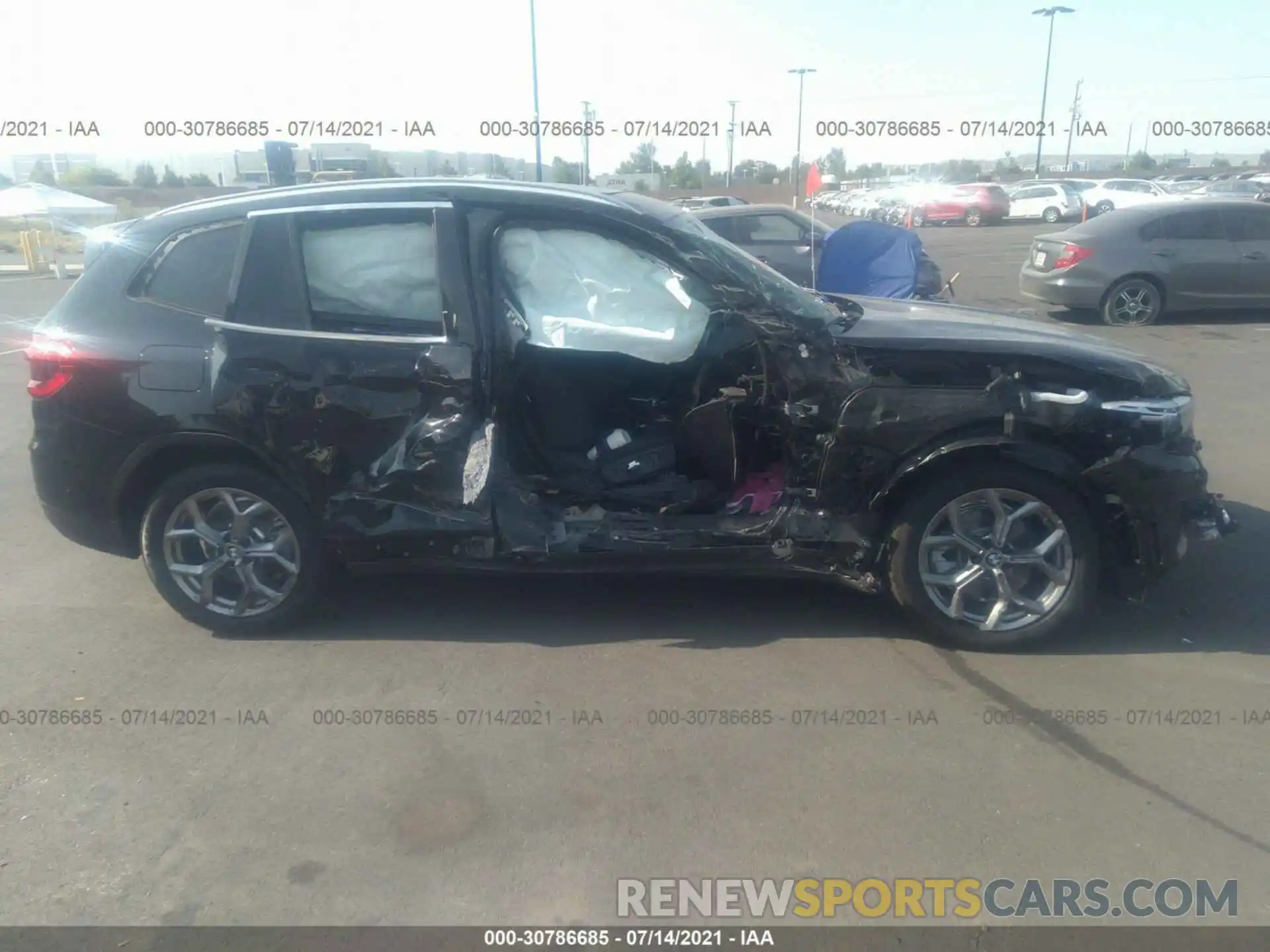 6 Photograph of a damaged car 5UXTY5C00M9F94333 BMW X3 2021