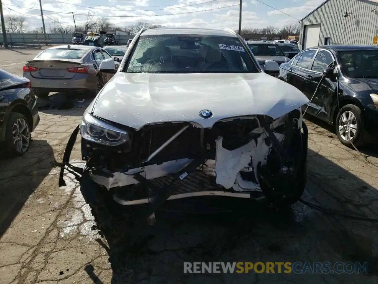 5 Фотография поврежденного автомобиля 5UXTY5C00M9G40162 BMW X3 2021