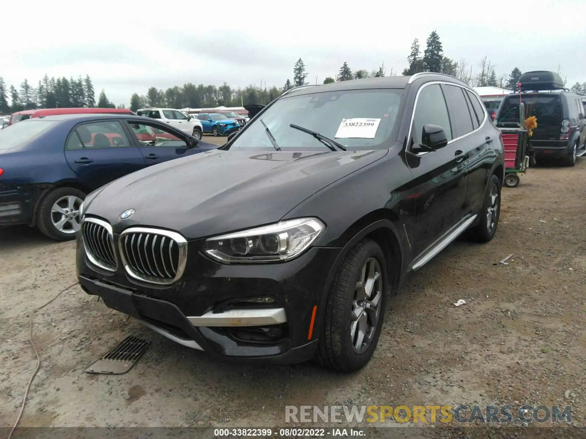 2 Фотография поврежденного автомобиля 5UXTY5C00M9G70763 BMW X3 2021