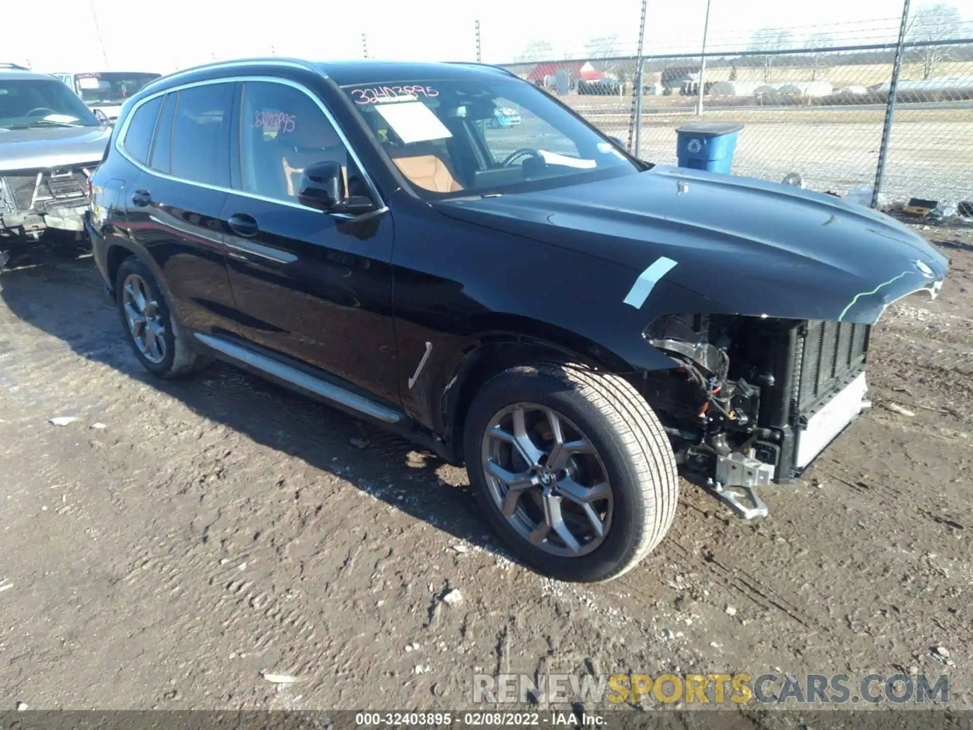 1 Photograph of a damaged car 5UXTY5C00M9G87594 BMW X3 2021