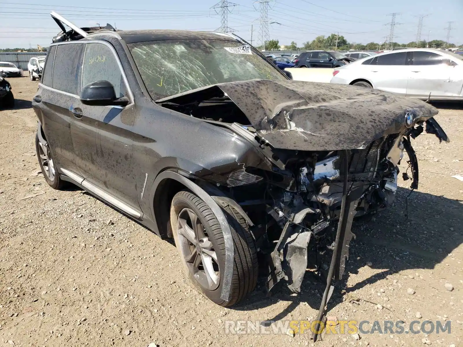 1 Photograph of a damaged car 5UXTY5C00M9G99261 BMW X3 2021