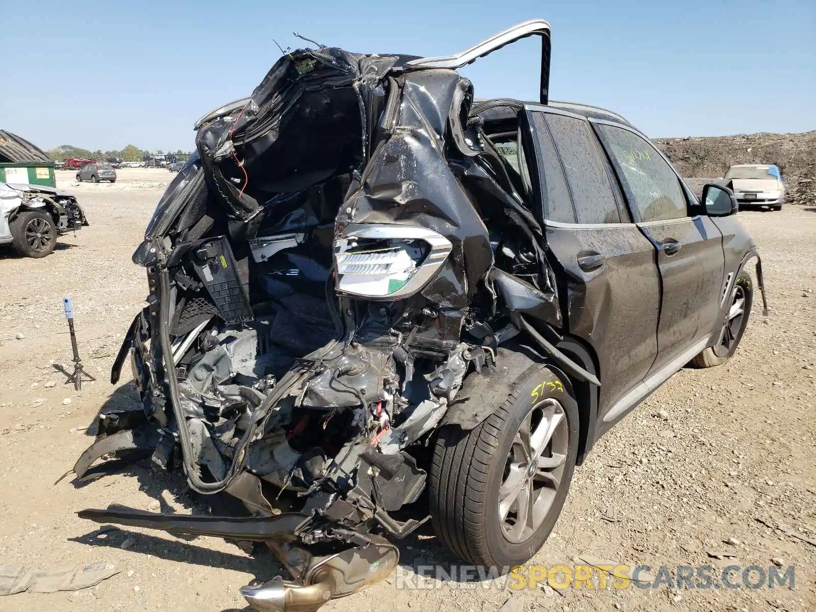 4 Photograph of a damaged car 5UXTY5C00M9G99261 BMW X3 2021