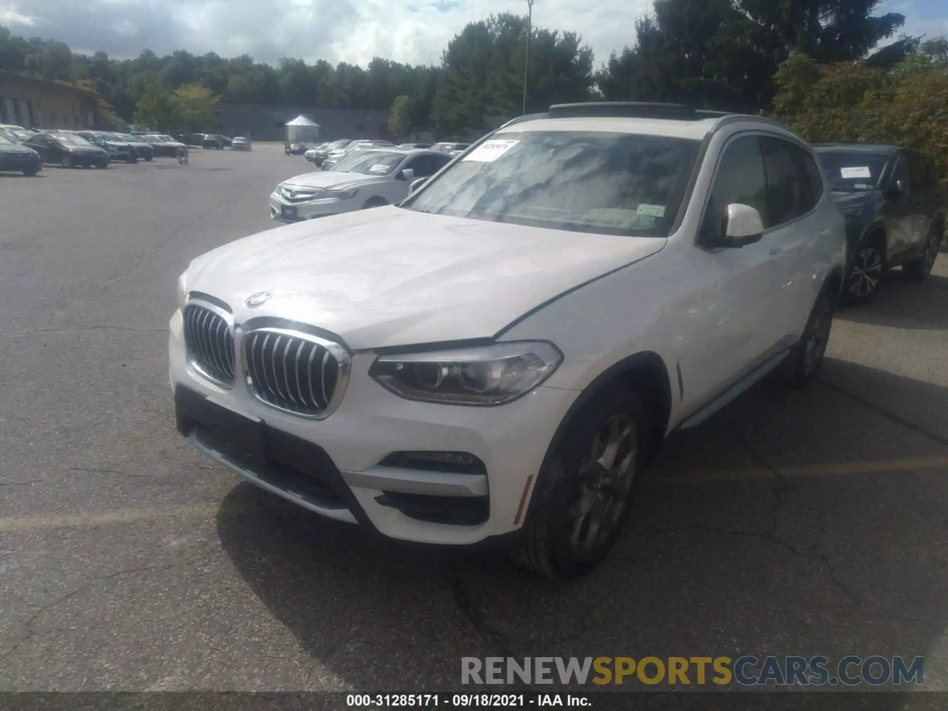 2 Photograph of a damaged car 5UXTY5C00M9H89395 BMW X3 2021