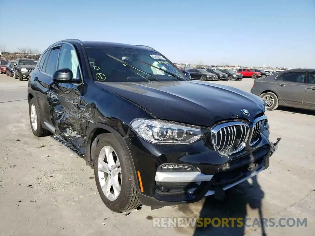 1 Photograph of a damaged car 5UXTY5C00M9H99604 BMW X3 2021