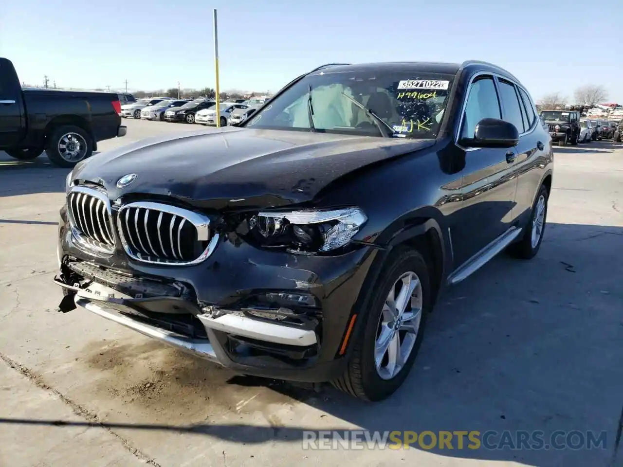 2 Photograph of a damaged car 5UXTY5C00M9H99604 BMW X3 2021