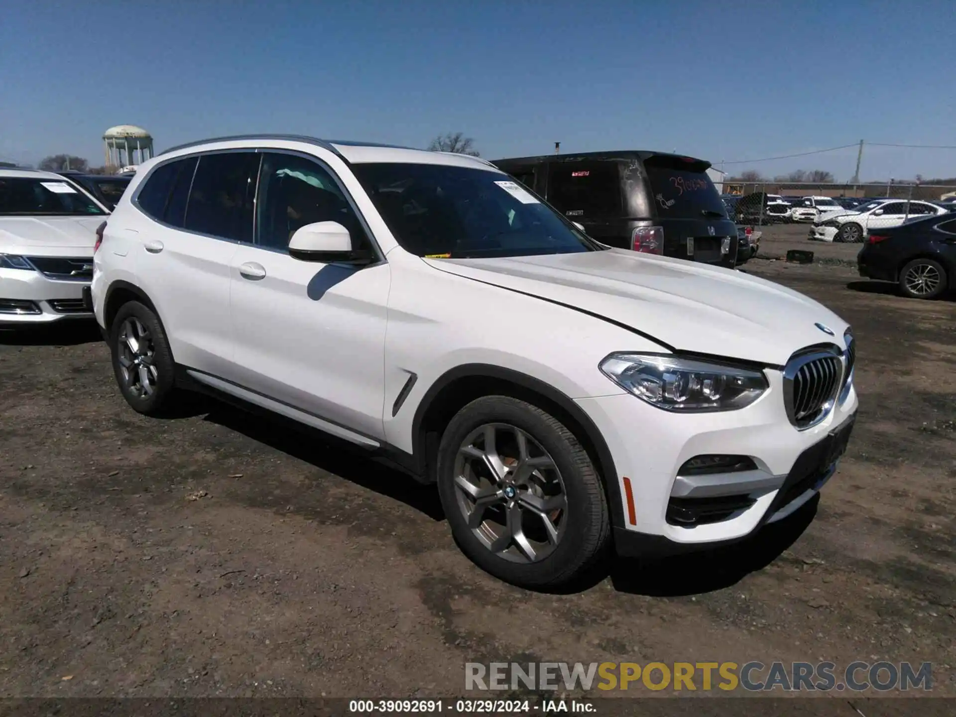 1 Photograph of a damaged car 5UXTY5C01M9D81892 BMW X3 2021