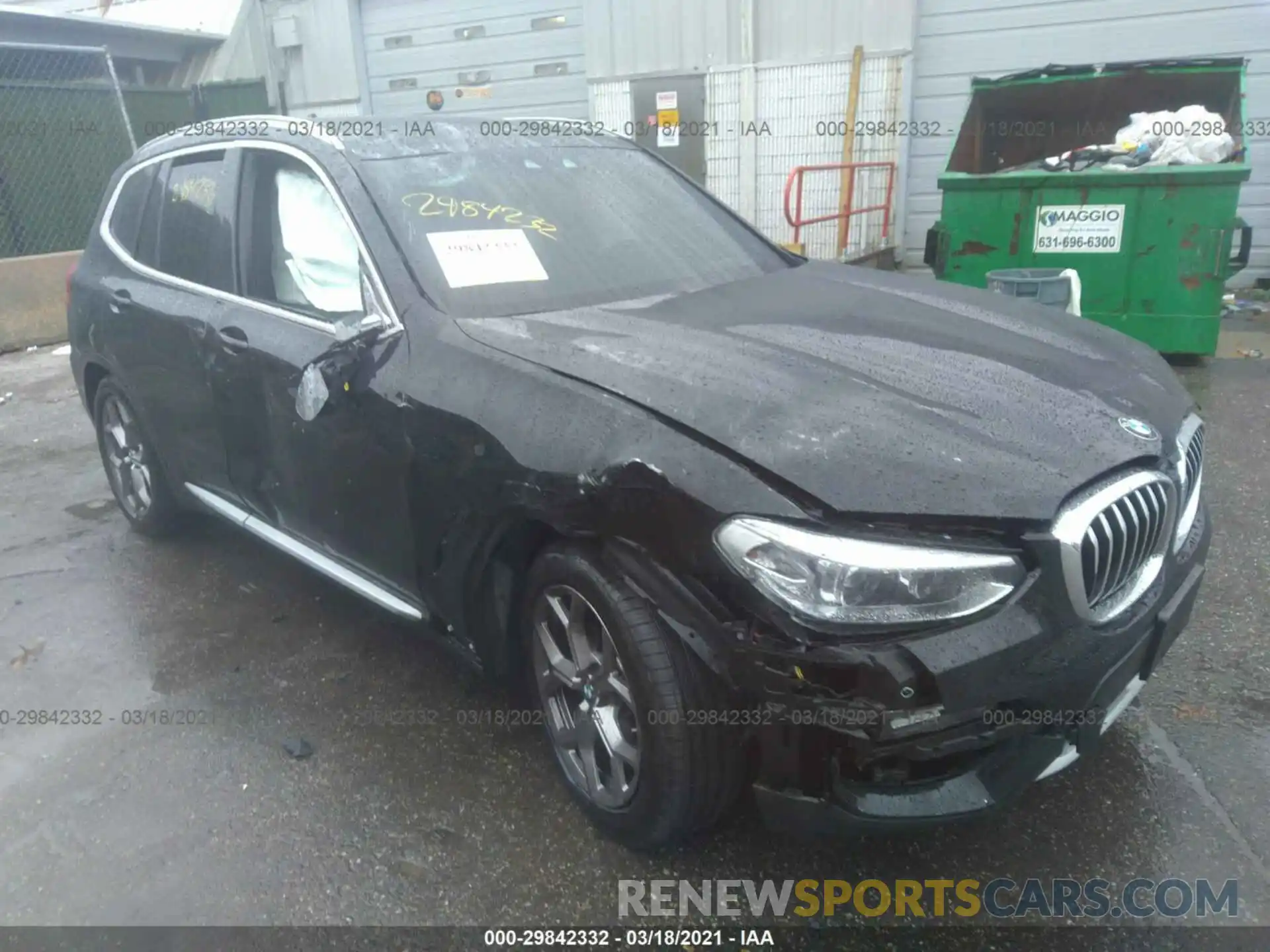 1 Photograph of a damaged car 5UXTY5C01M9D90625 BMW X3 2021