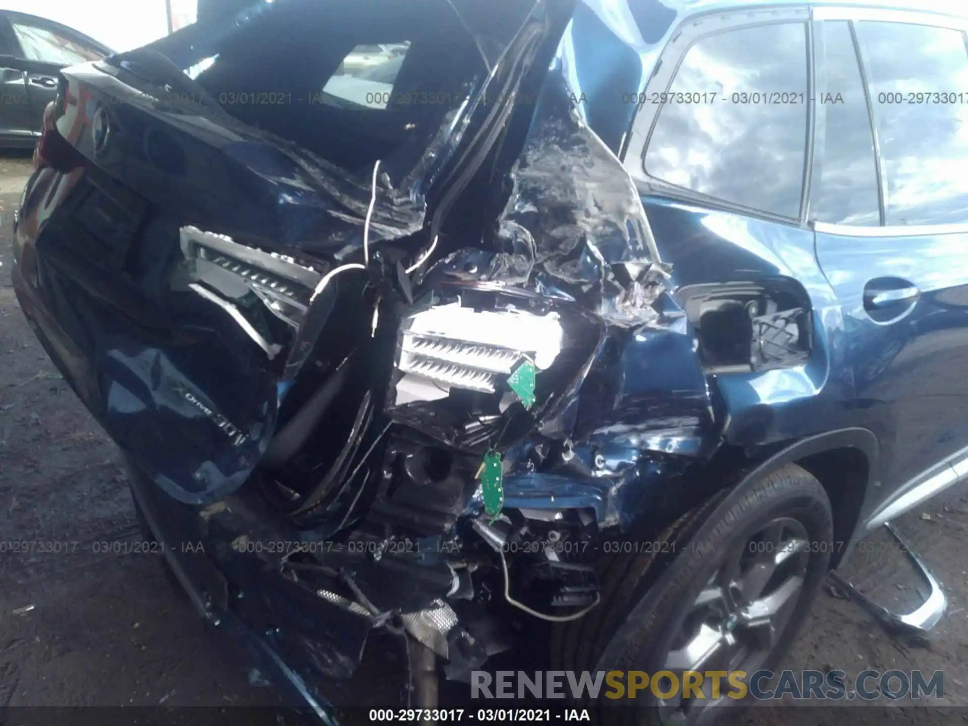 6 Фотография поврежденного автомобиля 5UXTY5C01M9E17189 BMW X3 2021