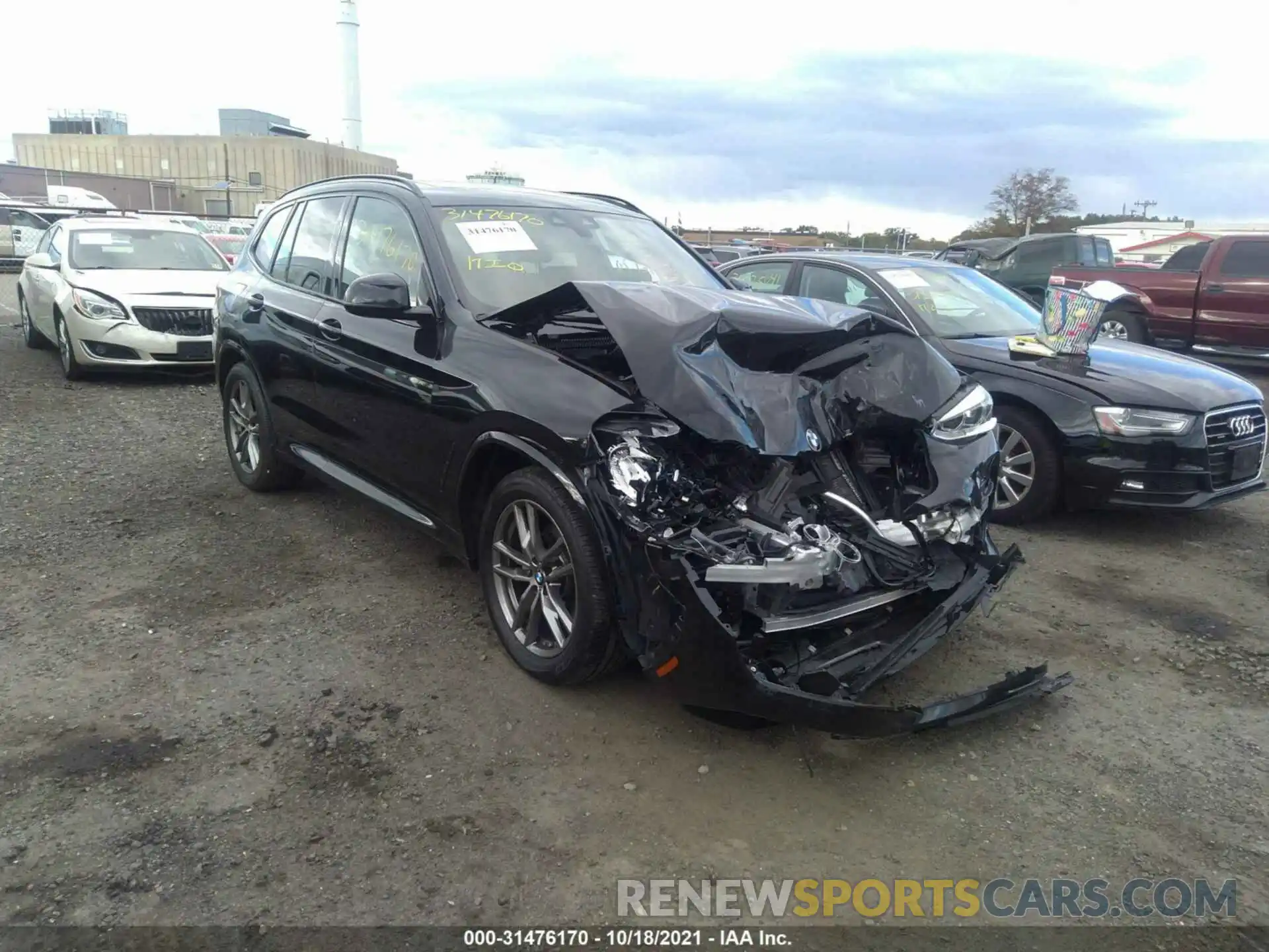 1 Photograph of a damaged car 5UXTY5C01M9E29777 BMW X3 2021