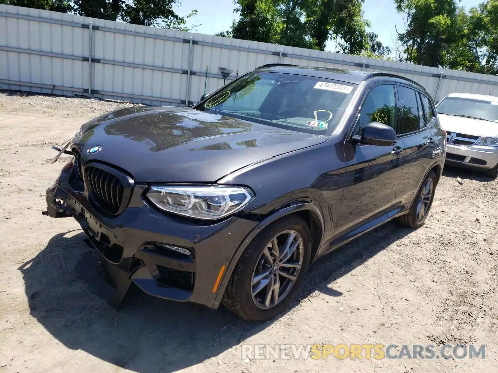 2 Photograph of a damaged car 5UXTY5C01M9E56557 BMW X3 2021