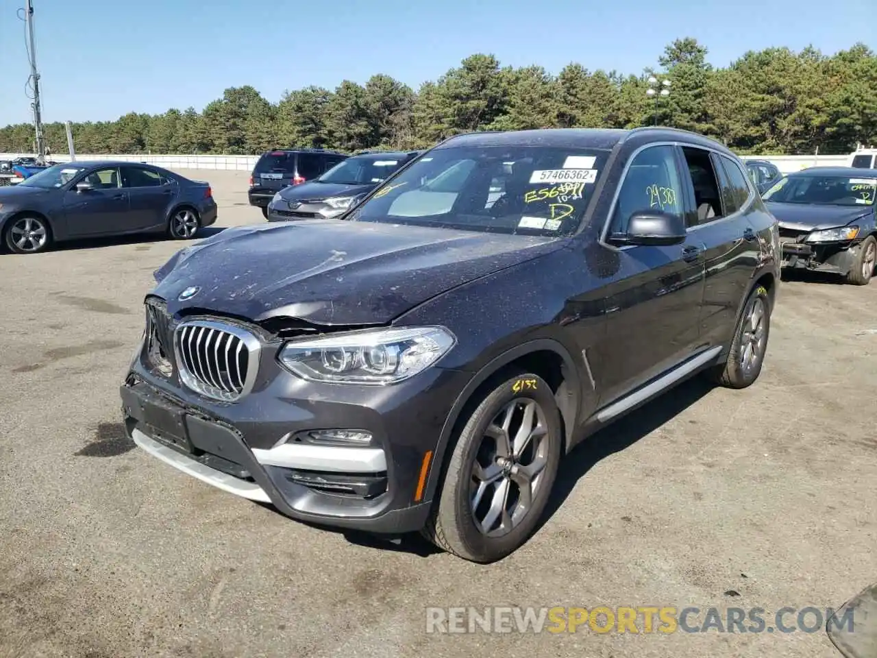 2 Photograph of a damaged car 5UXTY5C01M9E56591 BMW X3 2021