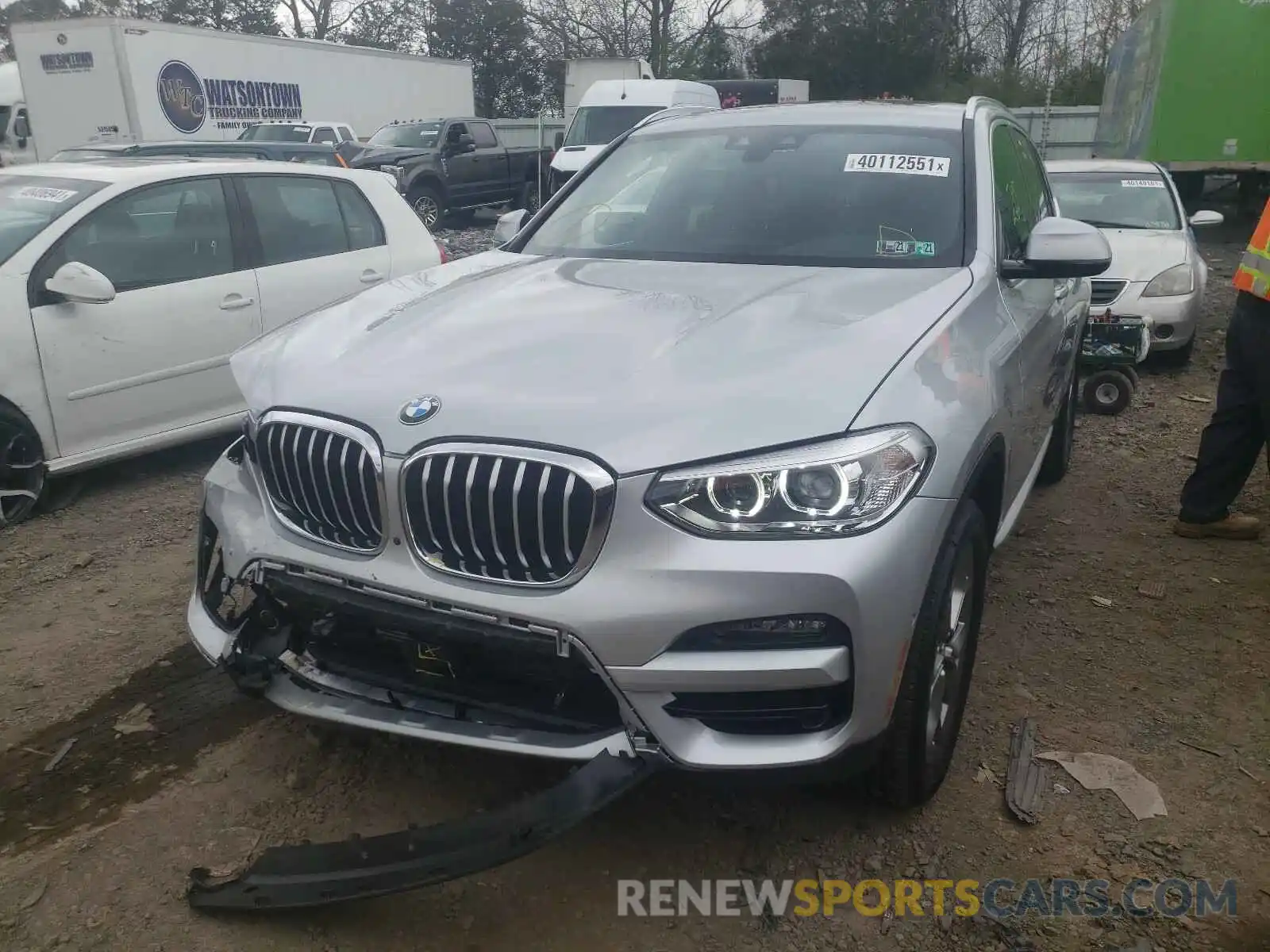 2 Photograph of a damaged car 5UXTY5C01M9E60740 BMW X3 2021