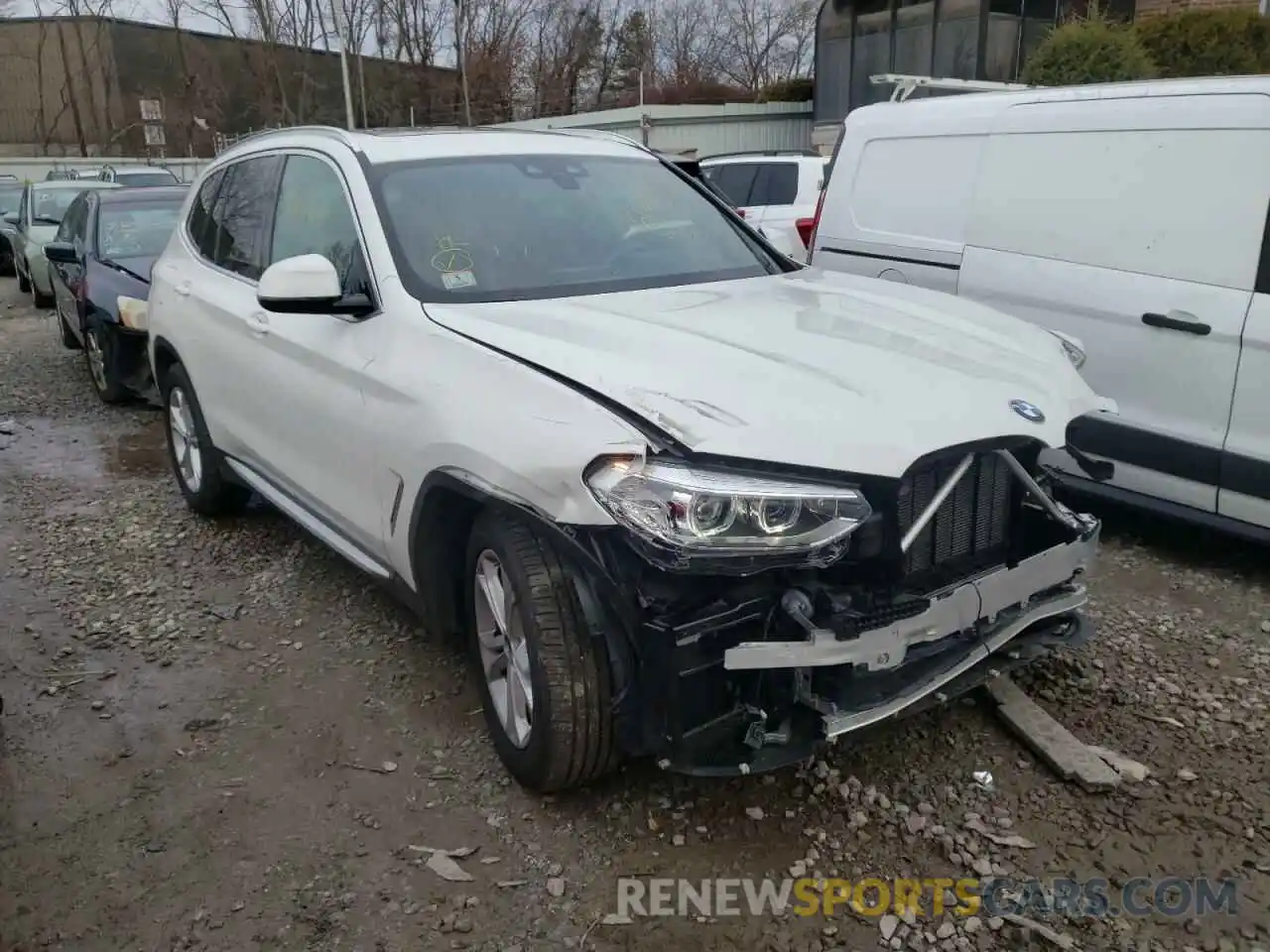 1 Photograph of a damaged car 5UXTY5C01M9E67252 BMW X3 2021