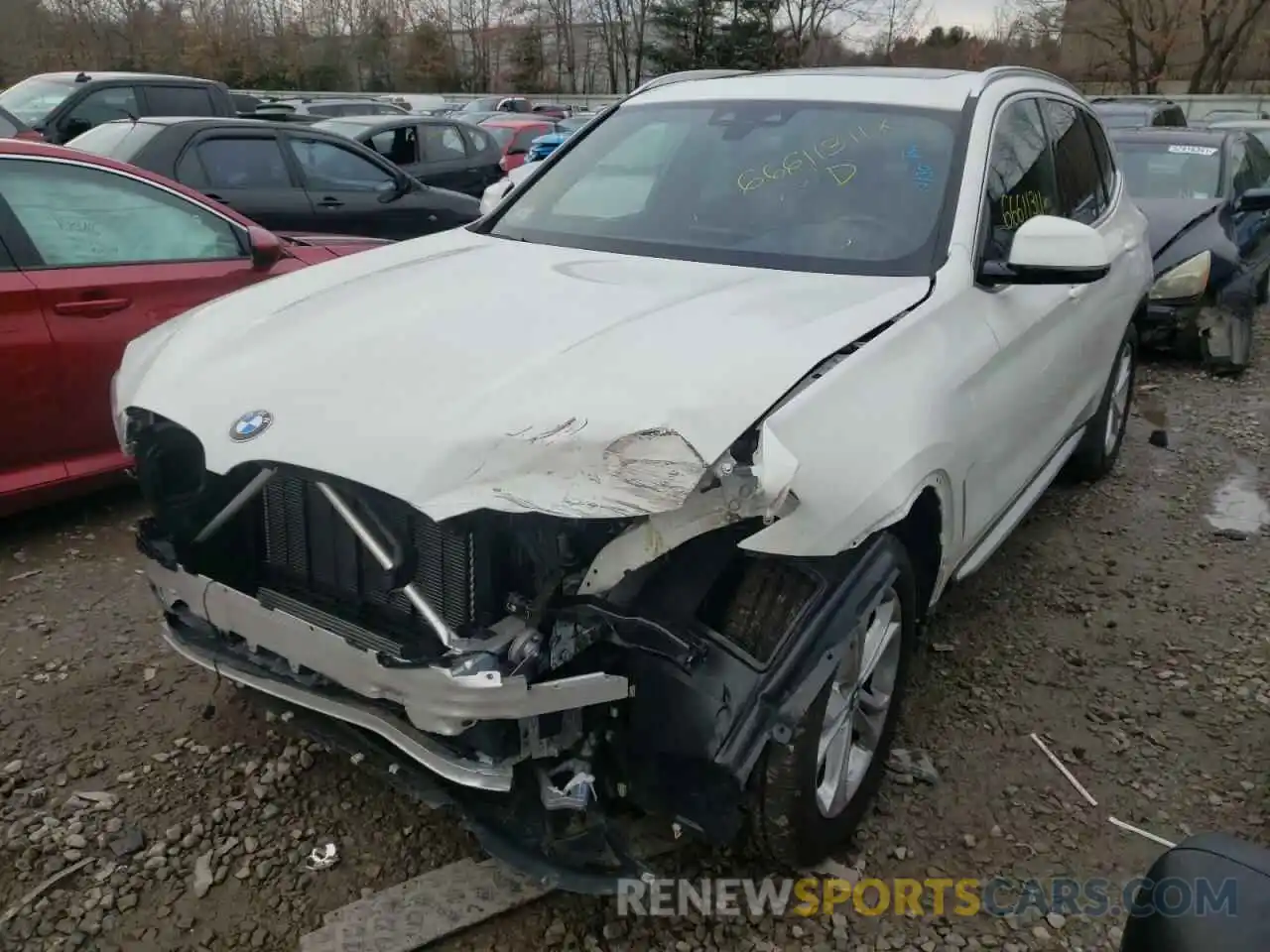 2 Photograph of a damaged car 5UXTY5C01M9E67252 BMW X3 2021