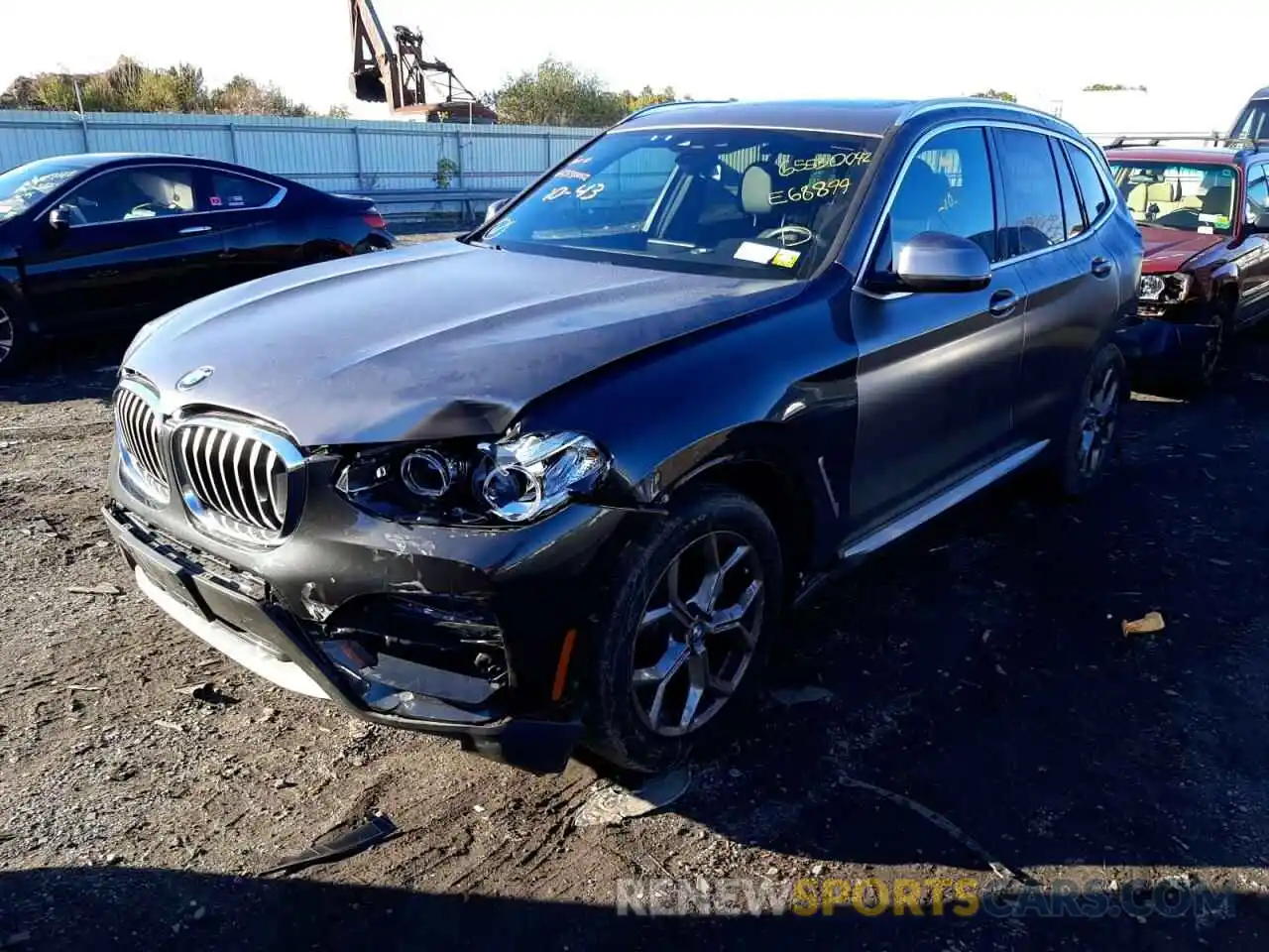 2 Photograph of a damaged car 5UXTY5C01M9E68899 BMW X3 2021