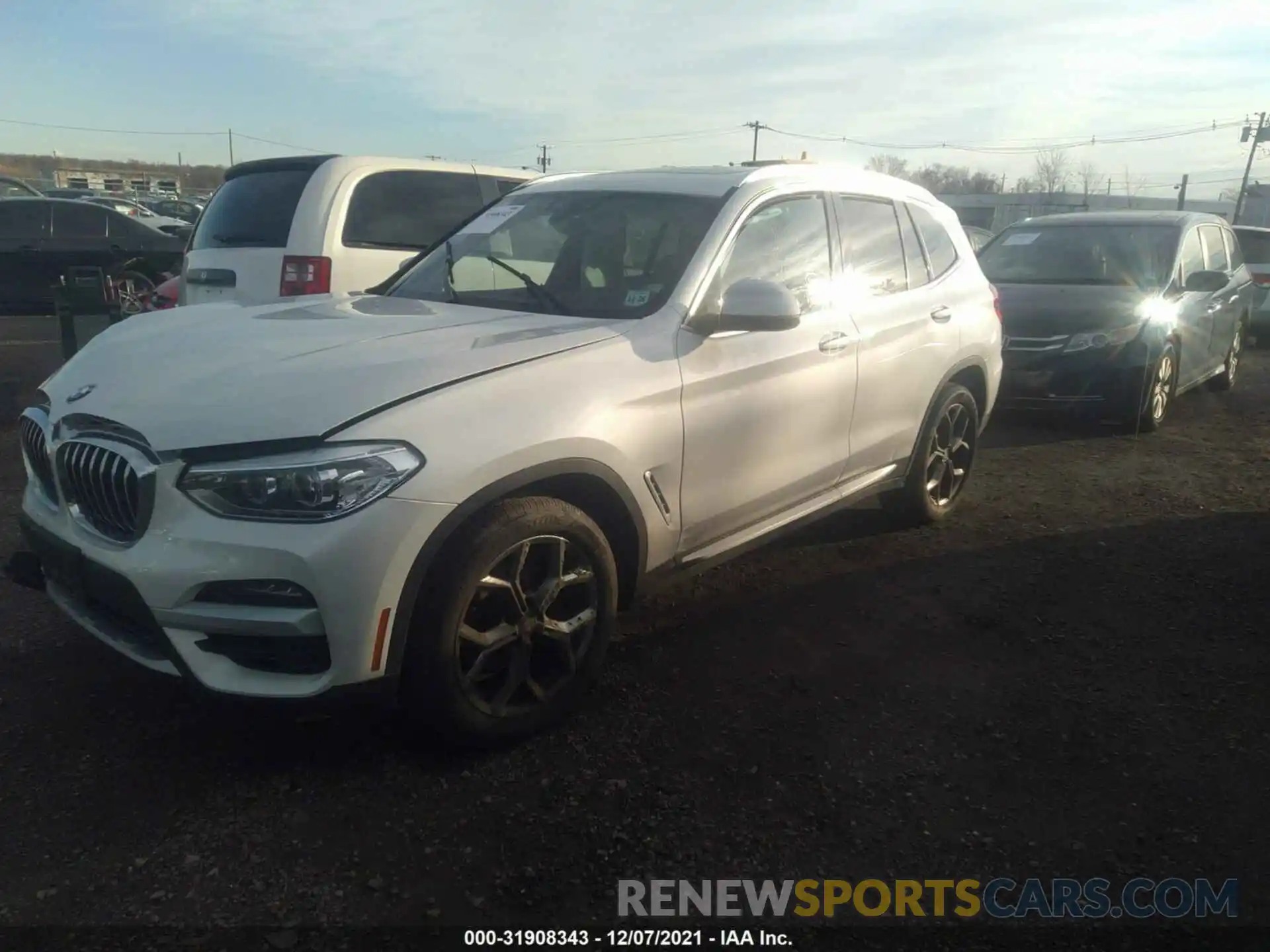 2 Фотография поврежденного автомобиля 5UXTY5C01M9E69079 BMW X3 2021