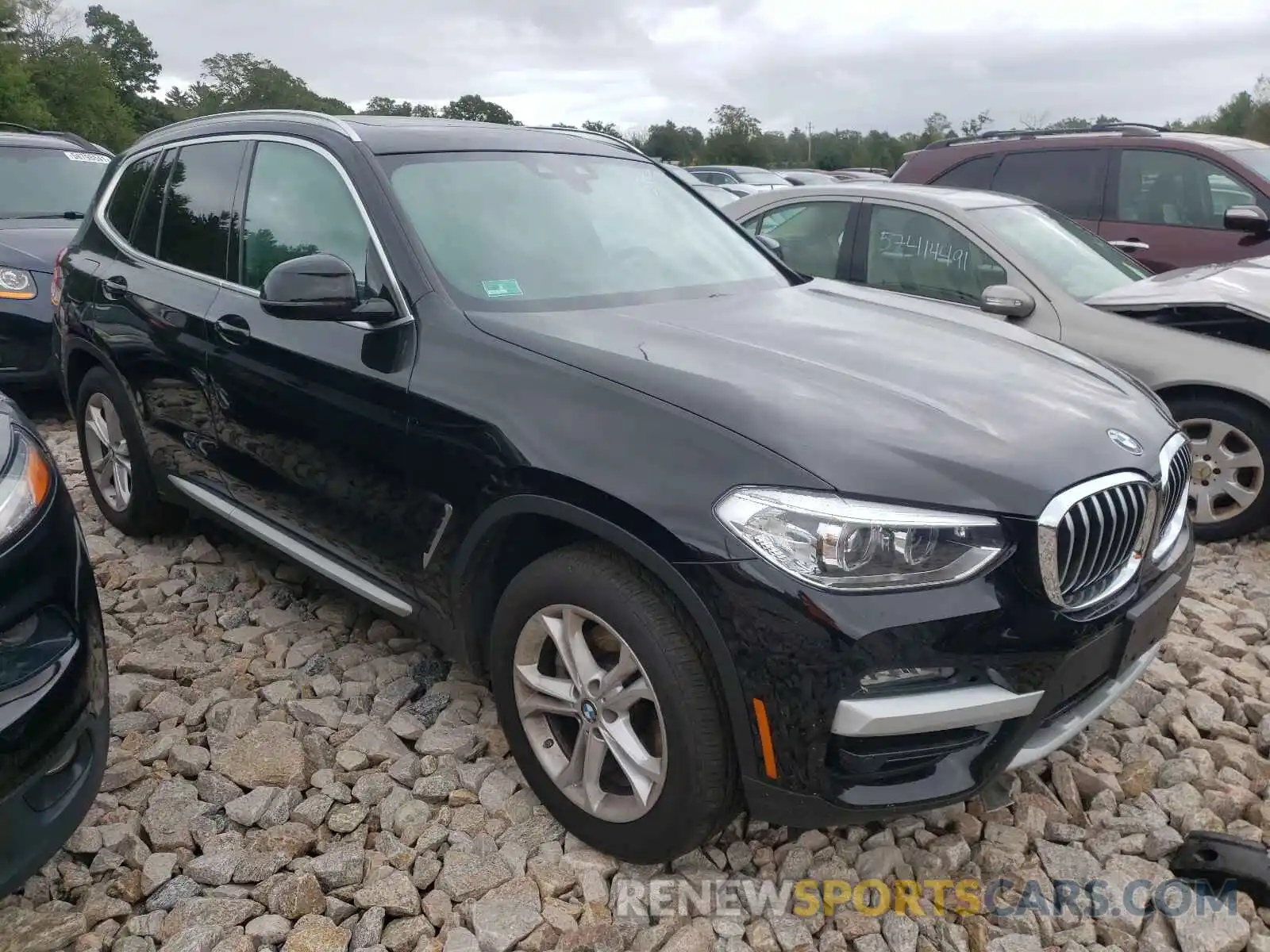 1 Photograph of a damaged car 5UXTY5C01M9E70801 BMW X3 2021