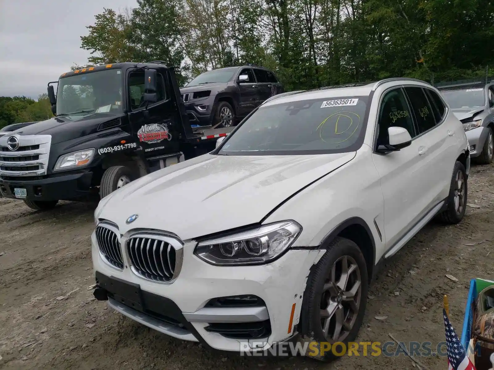 2 Фотография поврежденного автомобиля 5UXTY5C01M9E93463 BMW X3 2021