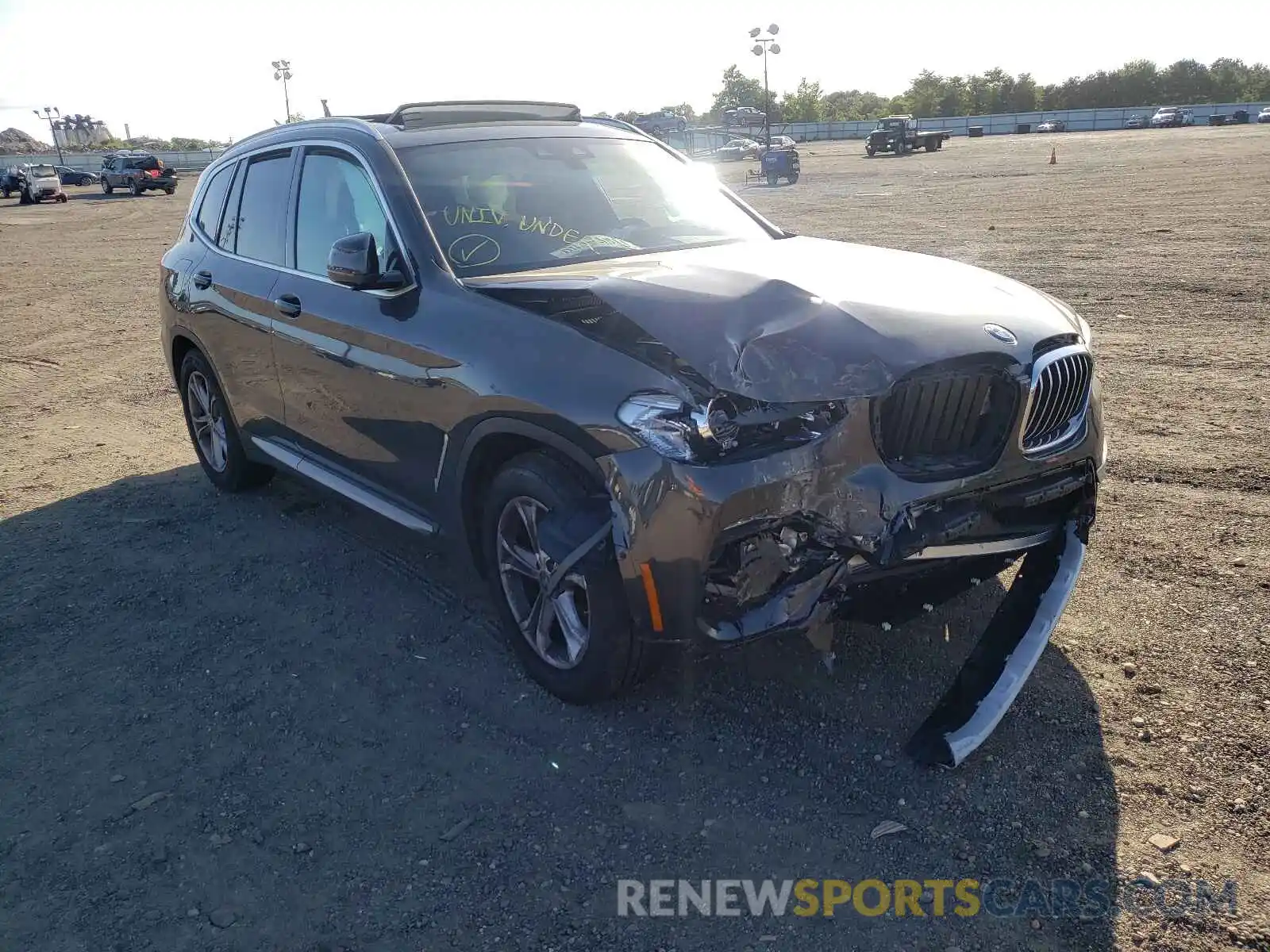 1 Photograph of a damaged car 5UXTY5C01M9F05630 BMW X3 2021