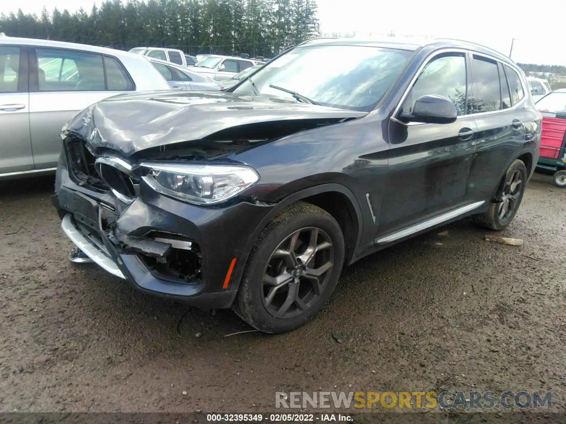 2 Фотография поврежденного автомобиля 5UXTY5C01M9F12643 BMW X3 2021