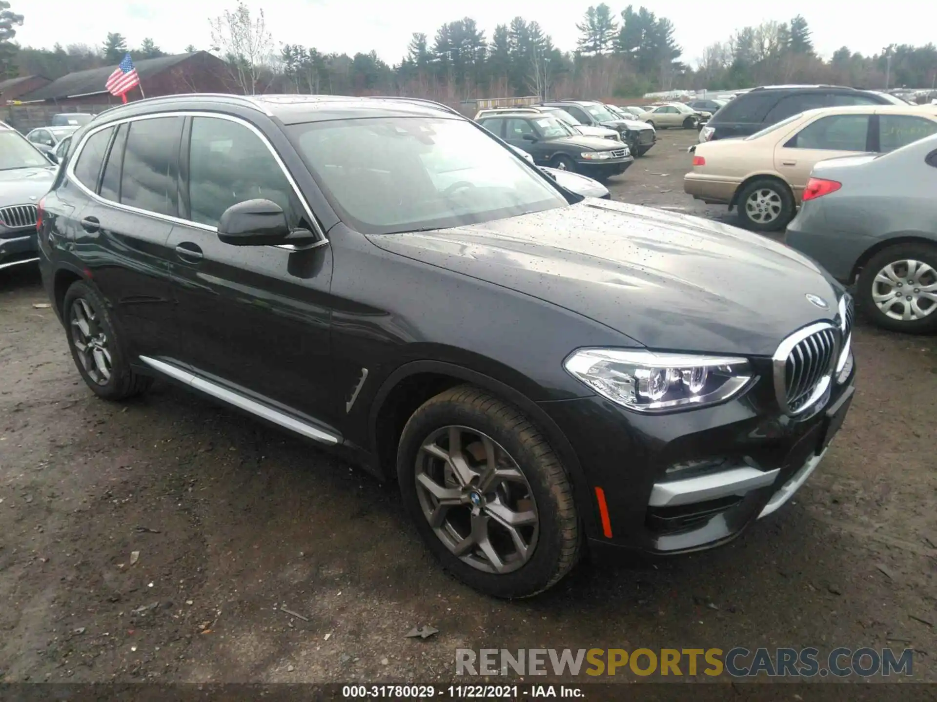 1 Photograph of a damaged car 5UXTY5C01M9F50194 BMW X3 2021