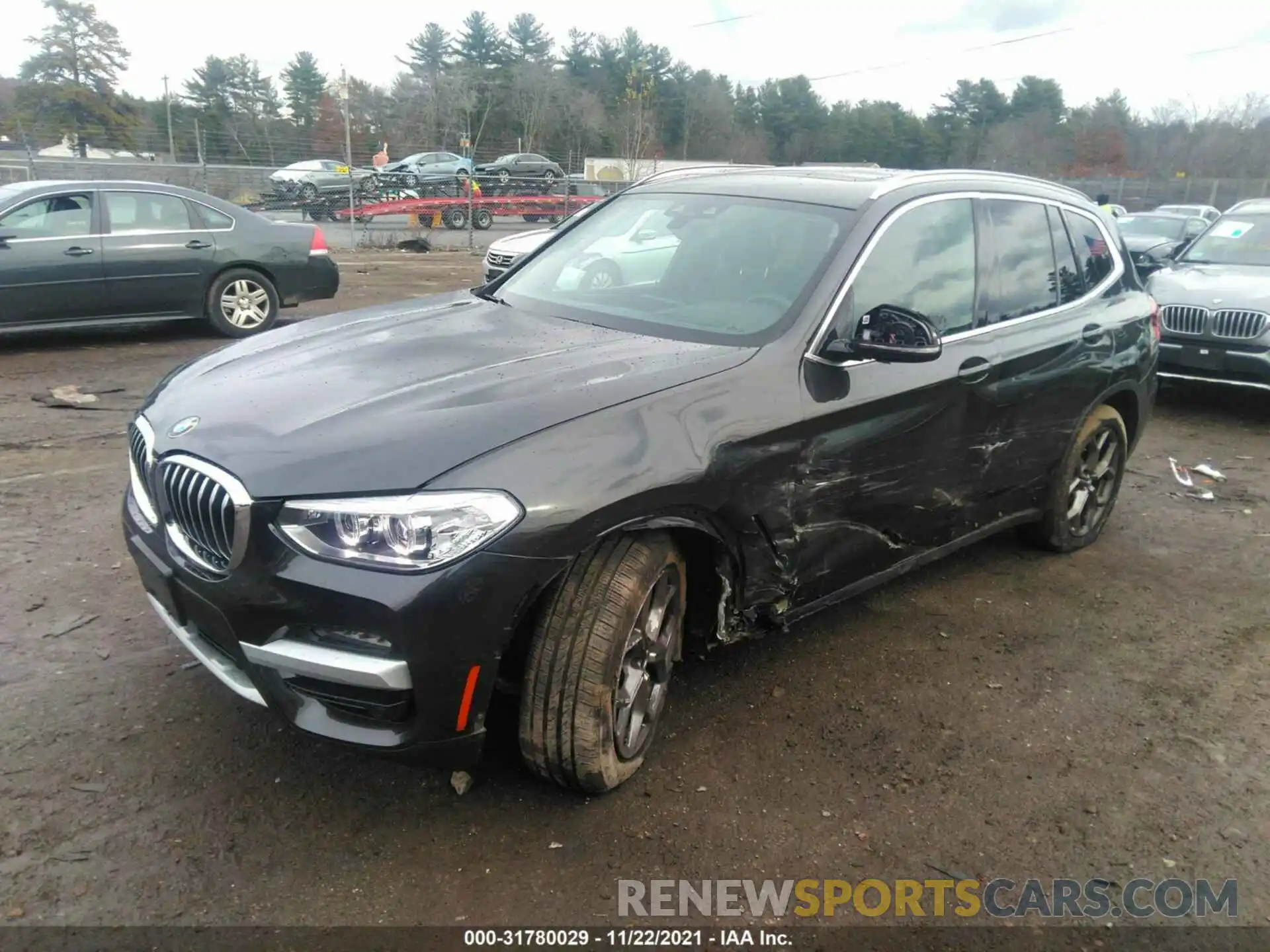 2 Photograph of a damaged car 5UXTY5C01M9F50194 BMW X3 2021