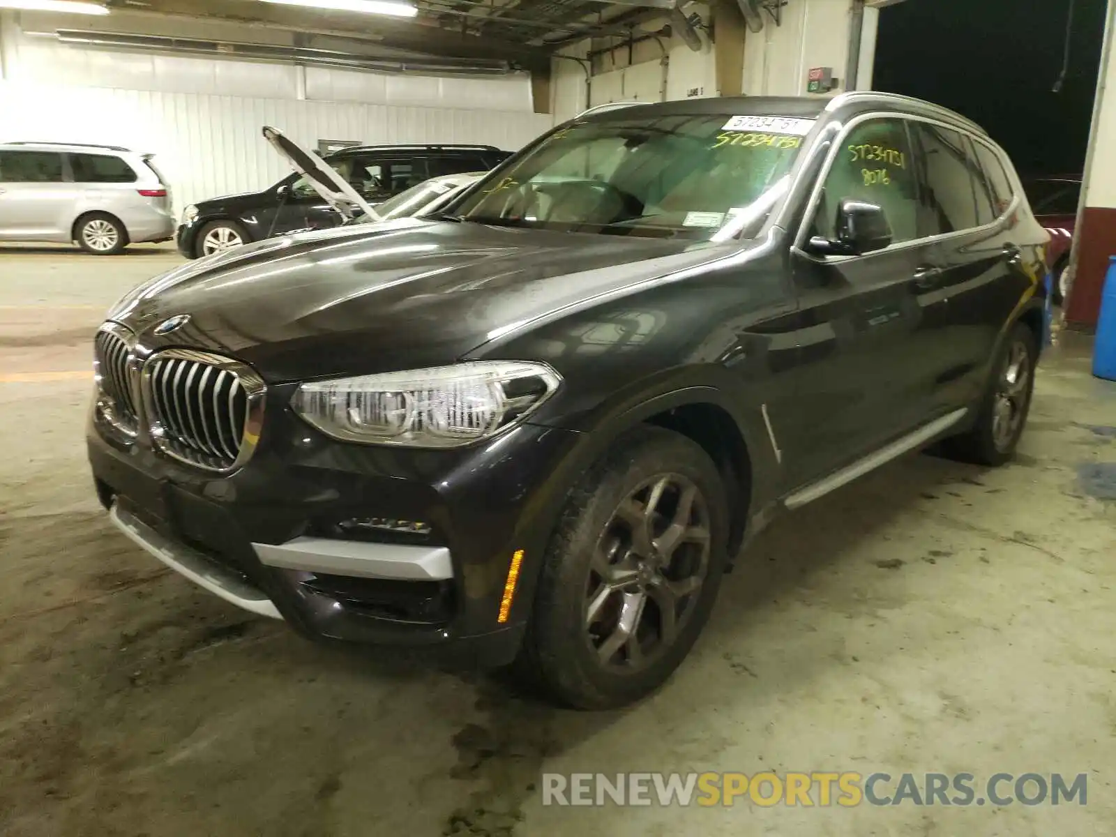 2 Photograph of a damaged car 5UXTY5C01M9F95748 BMW X3 2021