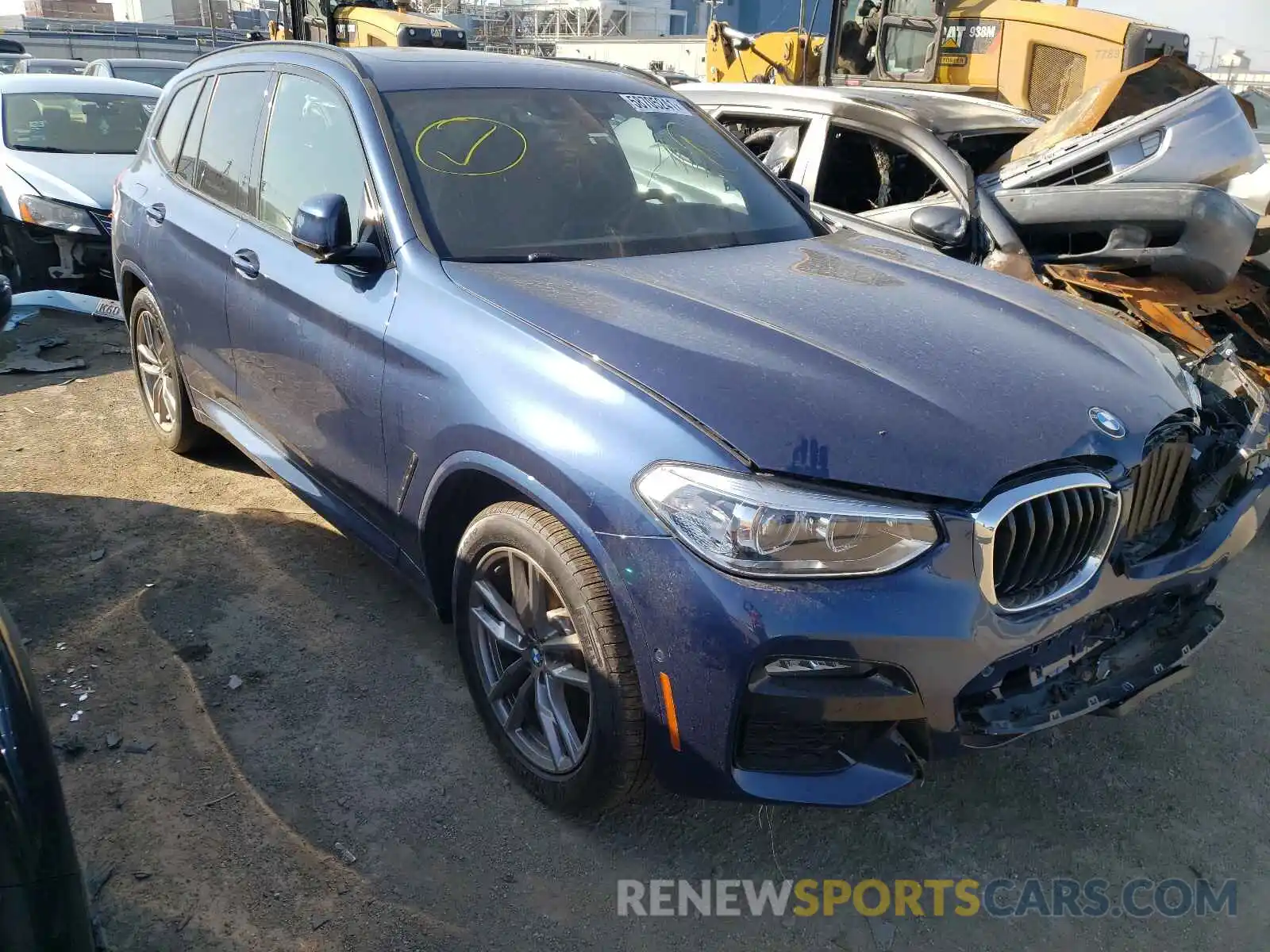 1 Photograph of a damaged car 5UXTY5C01M9F98889 BMW X3 2021