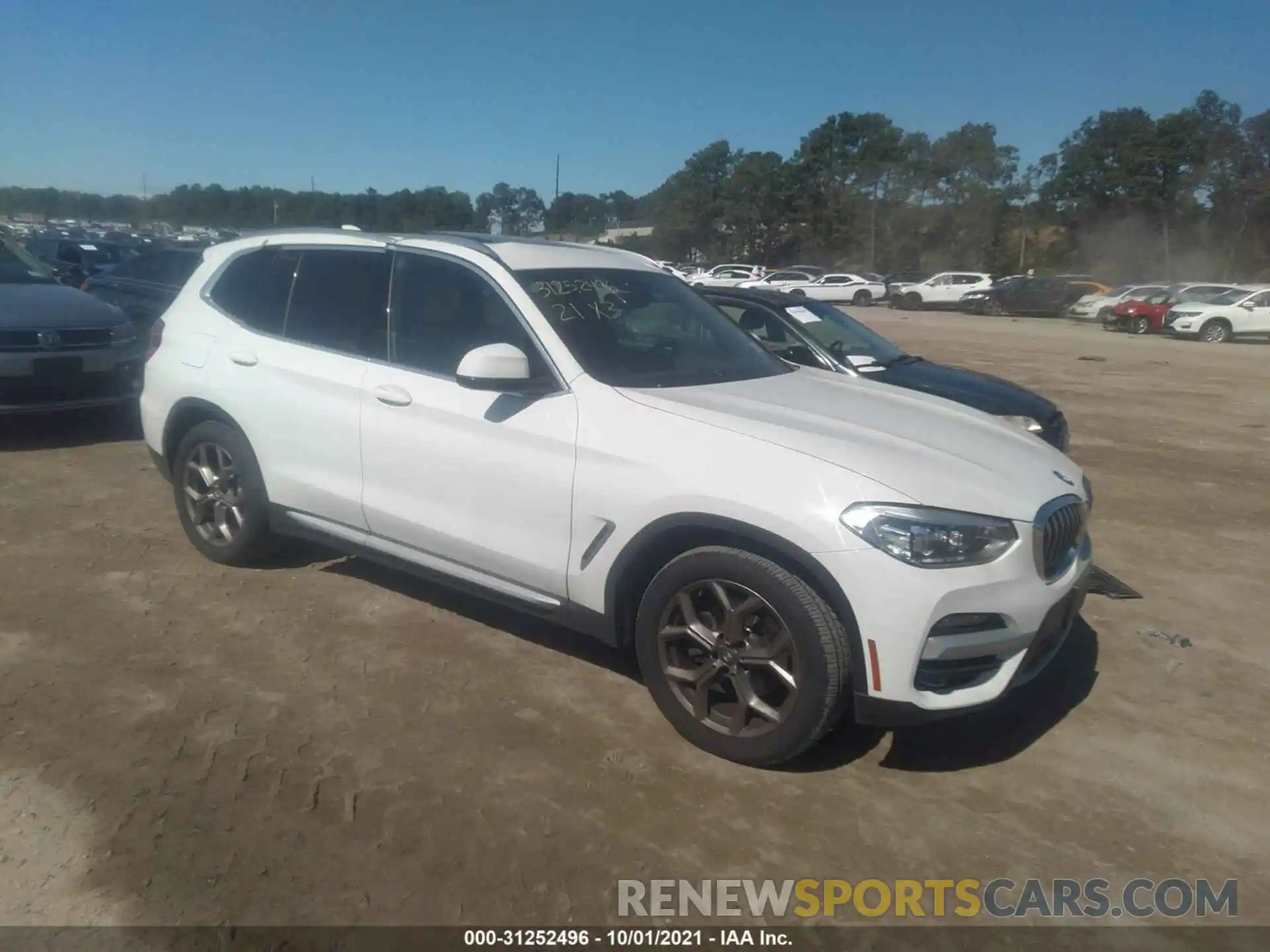 1 Photograph of a damaged car 5UXTY5C01M9G30949 BMW X3 2021