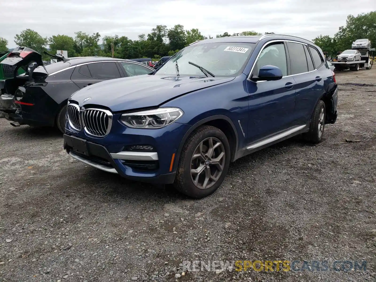 2 Фотография поврежденного автомобиля 5UXTY5C01M9G67256 BMW X3 2021