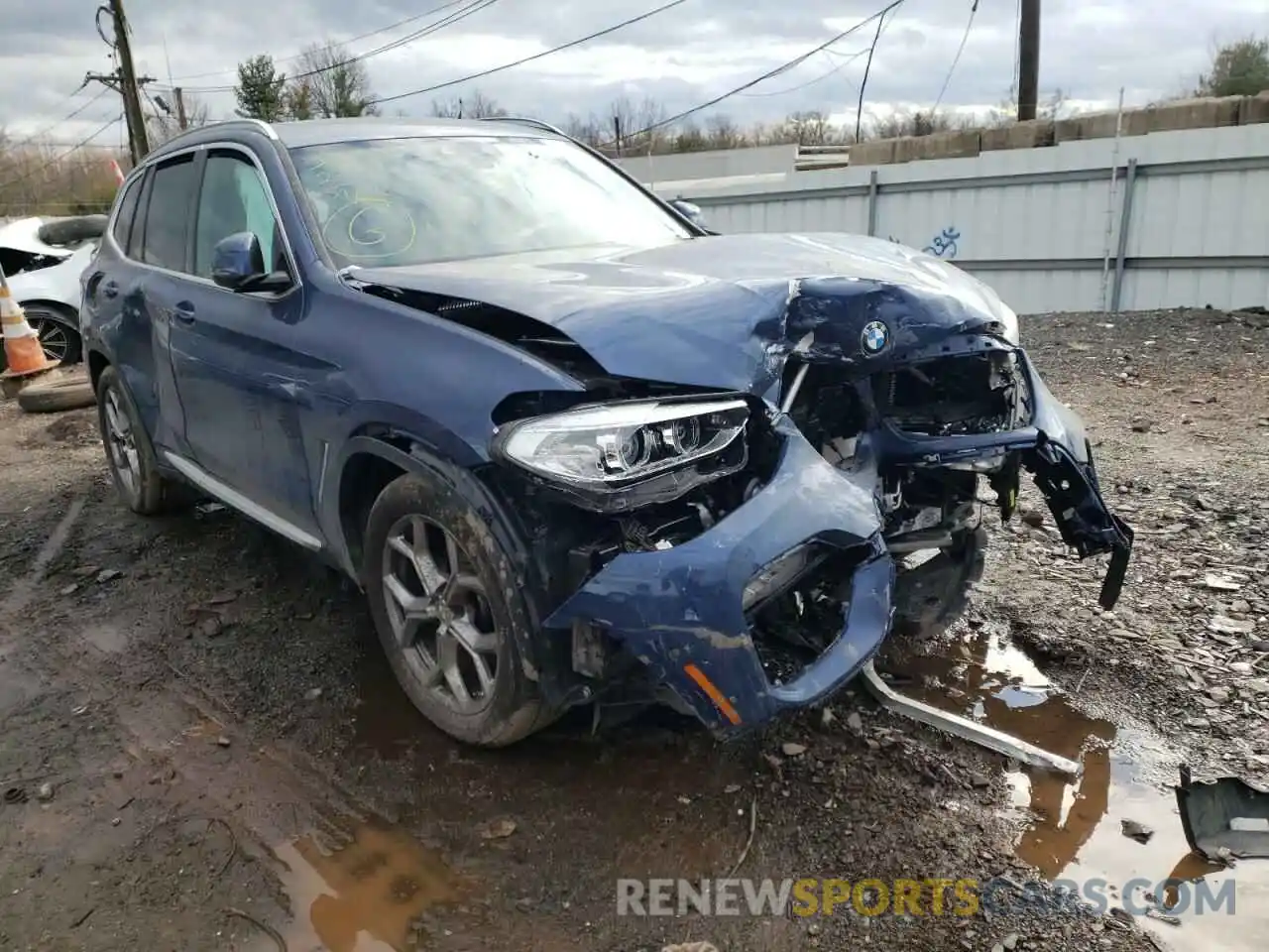 1 Photograph of a damaged car 5UXTY5C01M9G87572 BMW X3 2021