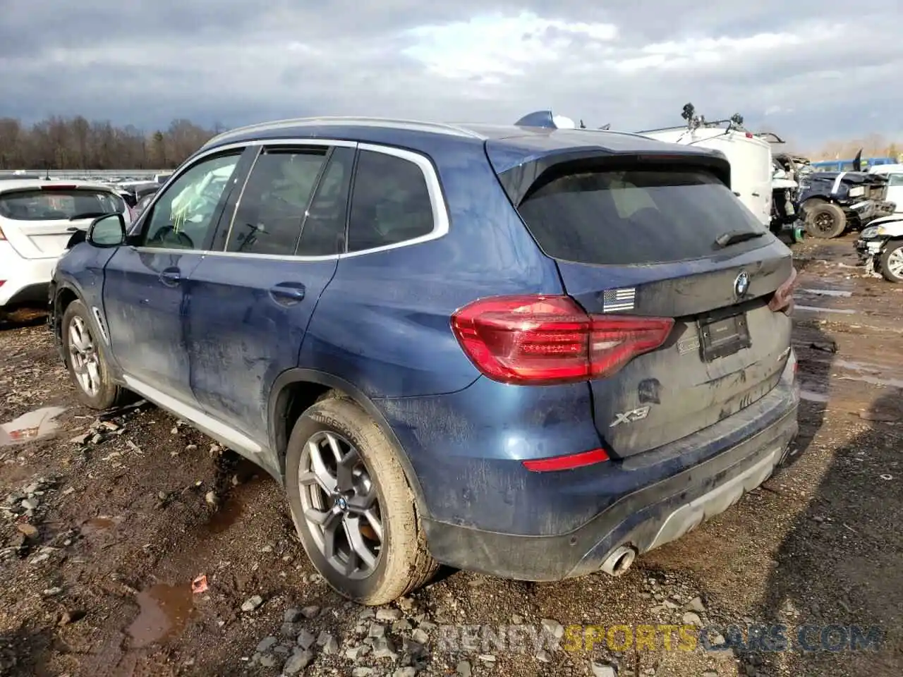 3 Фотография поврежденного автомобиля 5UXTY5C01M9G87572 BMW X3 2021