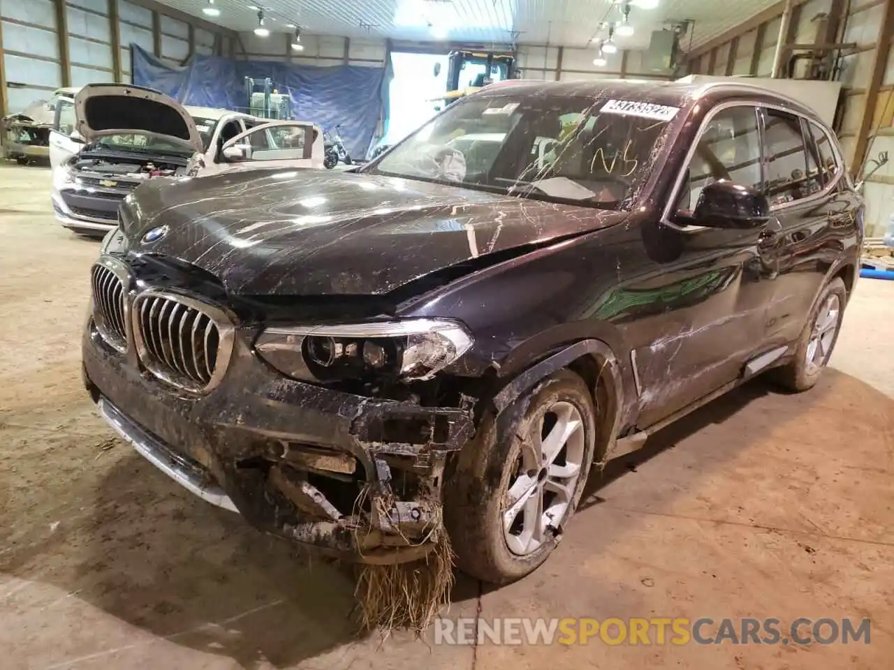 2 Photograph of a damaged car 5UXTY5C01M9G99351 BMW X3 2021