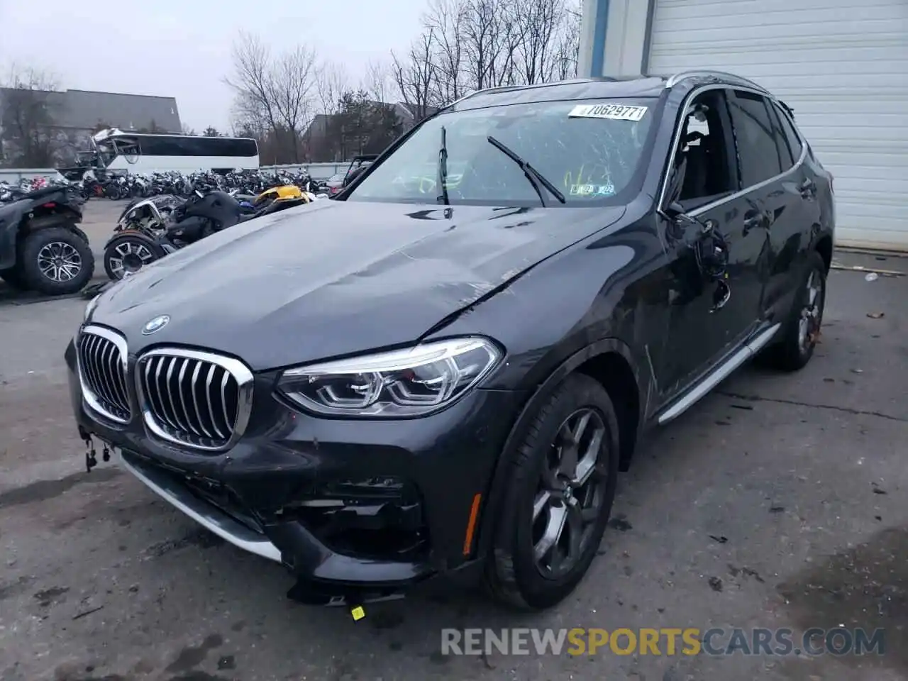 2 Photograph of a damaged car 5UXTY5C01M9H13247 BMW X3 2021