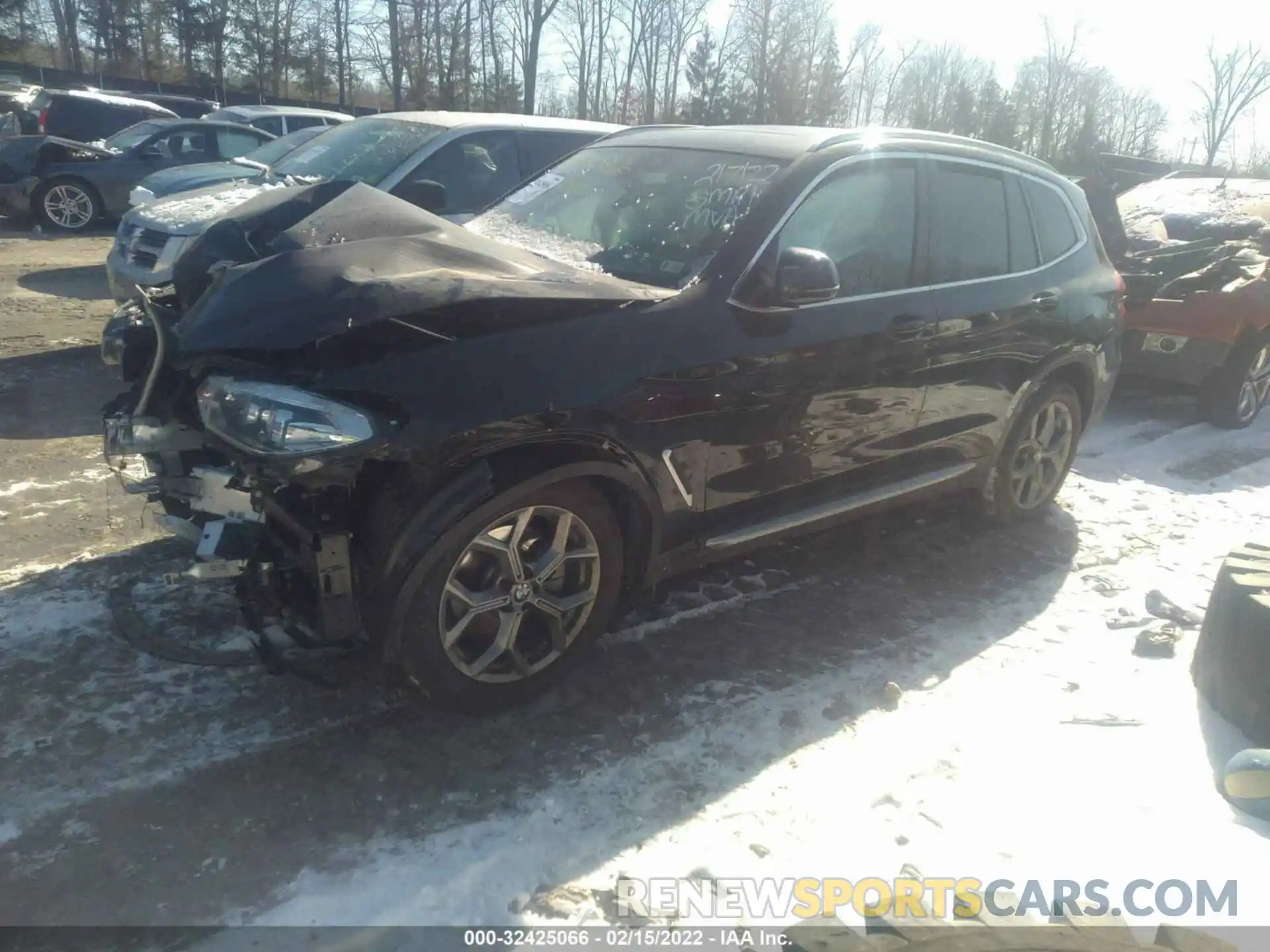 2 Фотография поврежденного автомобиля 5UXTY5C01M9H55496 BMW X3 2021