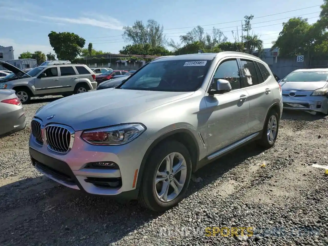 2 Photograph of a damaged car 5UXTY5C01M9H97358 BMW X3 2021