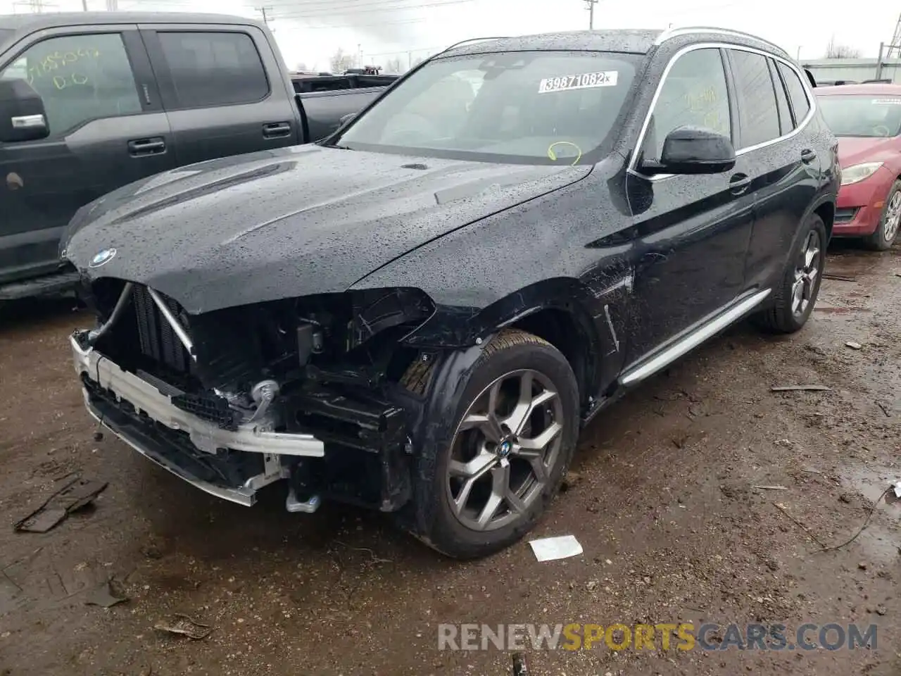 2 Photograph of a damaged car 5UXTY5C02M9D81917 BMW X3 2021