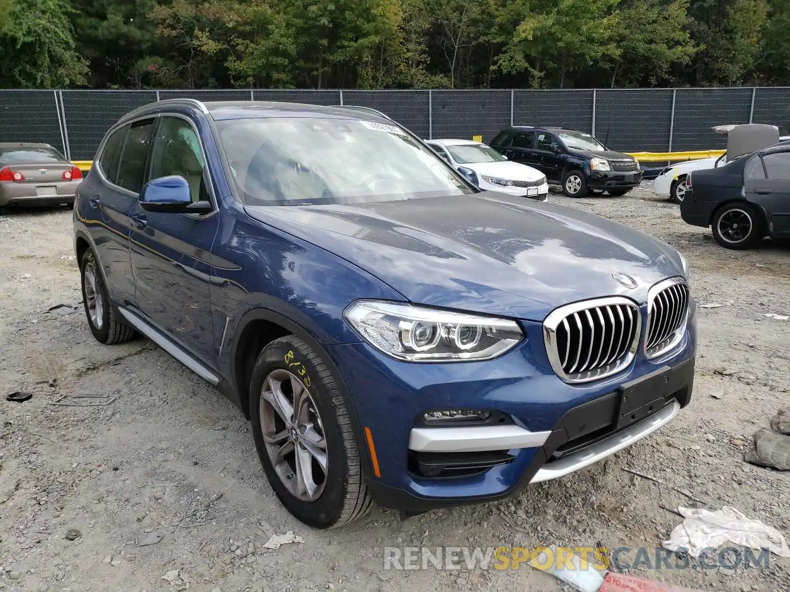 1 Photograph of a damaged car 5UXTY5C02M9E03432 BMW X3 2021