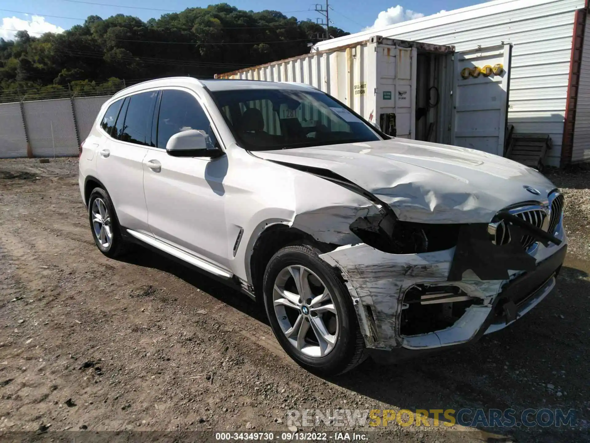 1 Photograph of a damaged car 5UXTY5C02M9E07321 BMW X3 2021