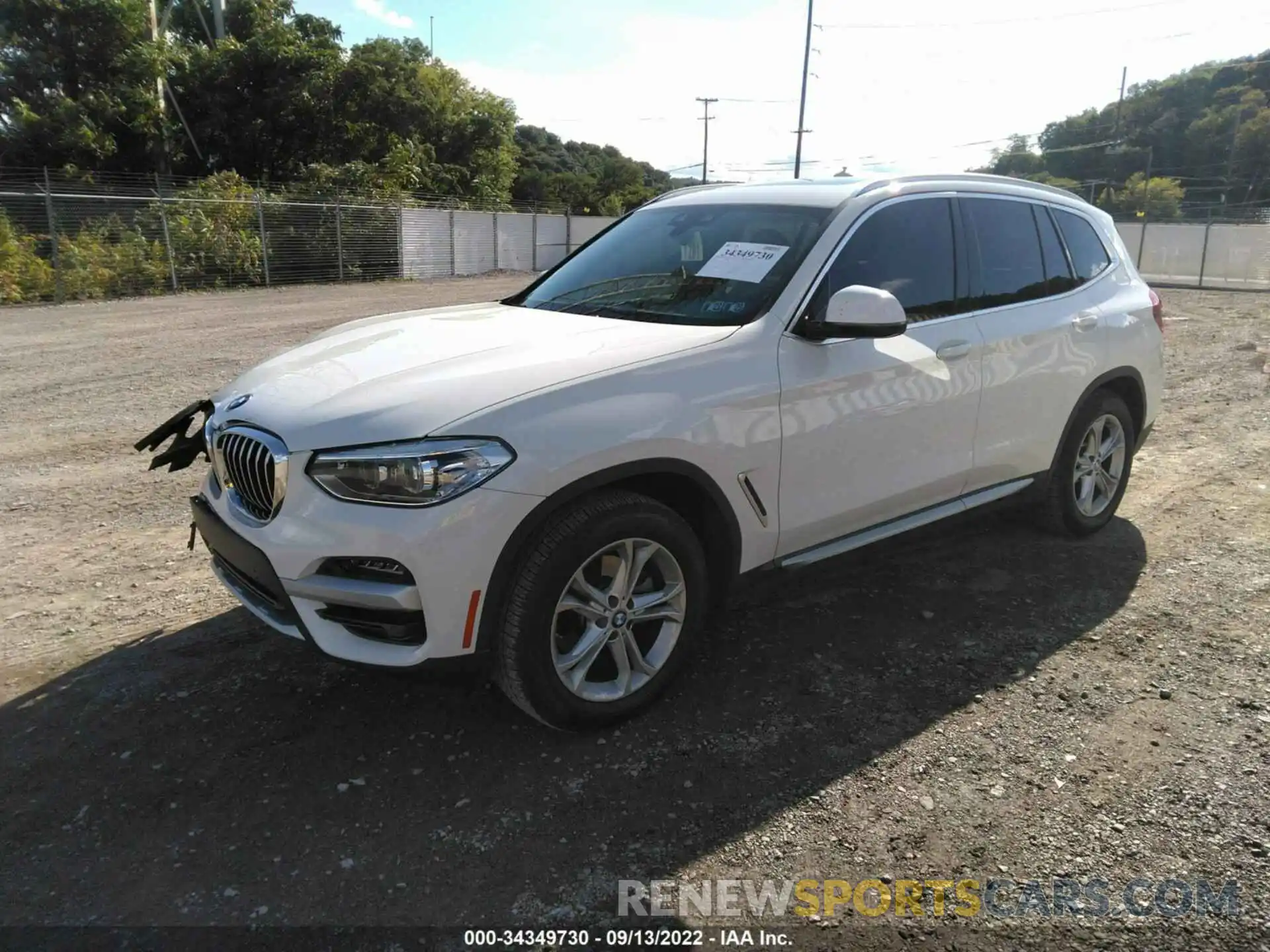 2 Photograph of a damaged car 5UXTY5C02M9E07321 BMW X3 2021