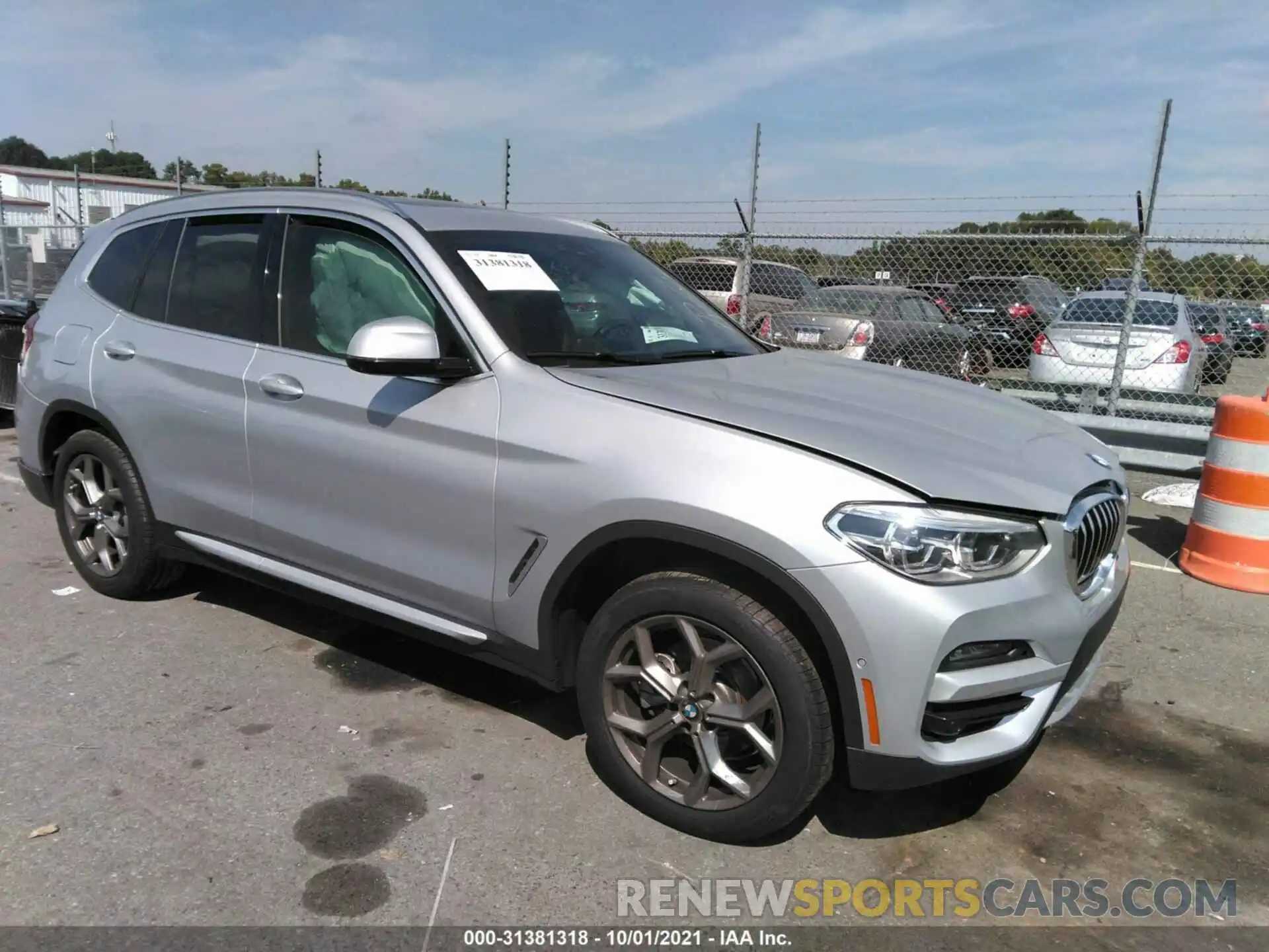 1 Photograph of a damaged car 5UXTY5C02M9E14124 BMW X3 2021