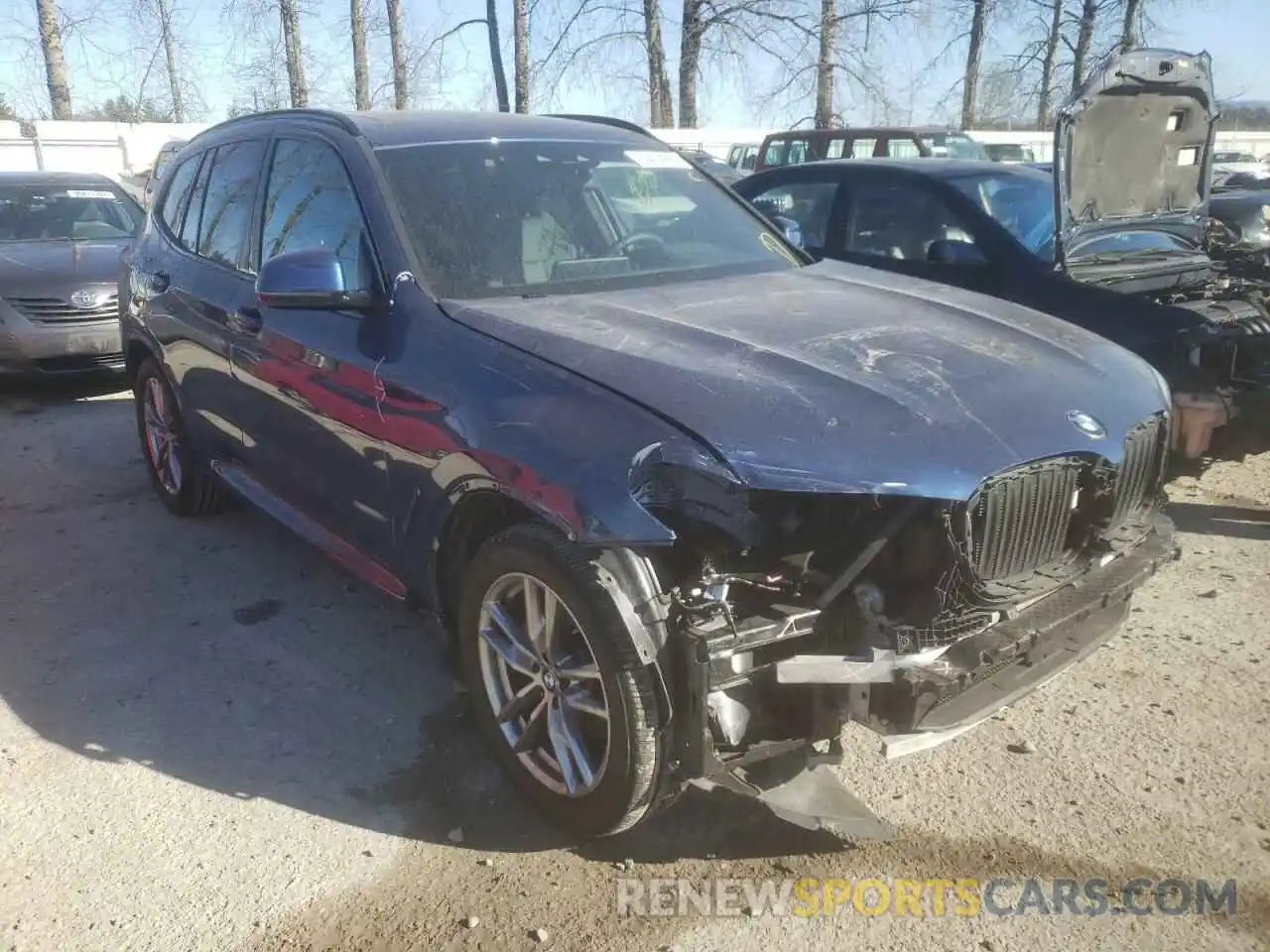 1 Photograph of a damaged car 5UXTY5C02M9E29917 BMW X3 2021