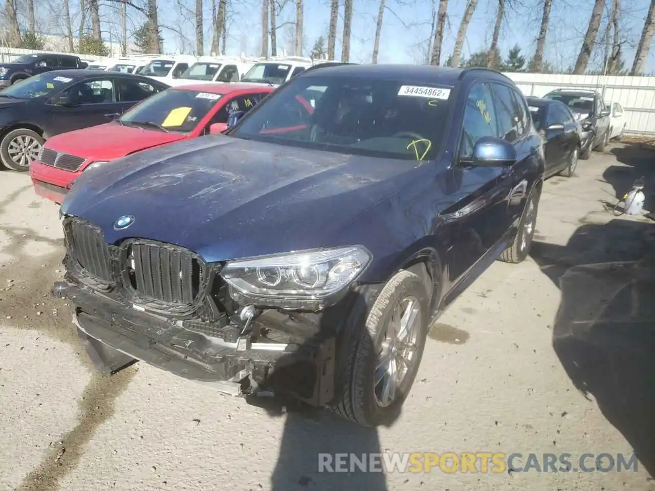 2 Photograph of a damaged car 5UXTY5C02M9E29917 BMW X3 2021