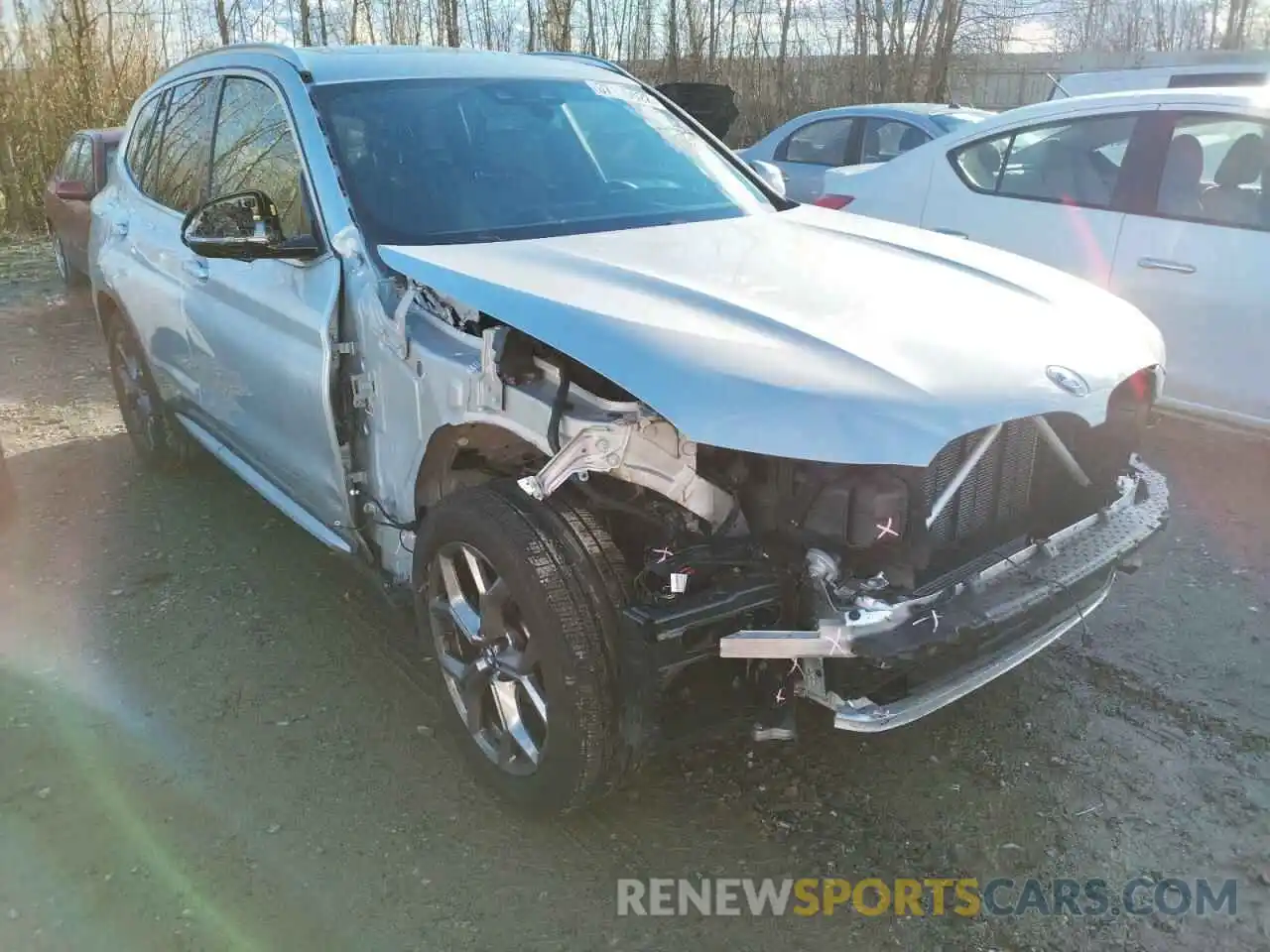 1 Photograph of a damaged car 5UXTY5C02M9E33577 BMW X3 2021