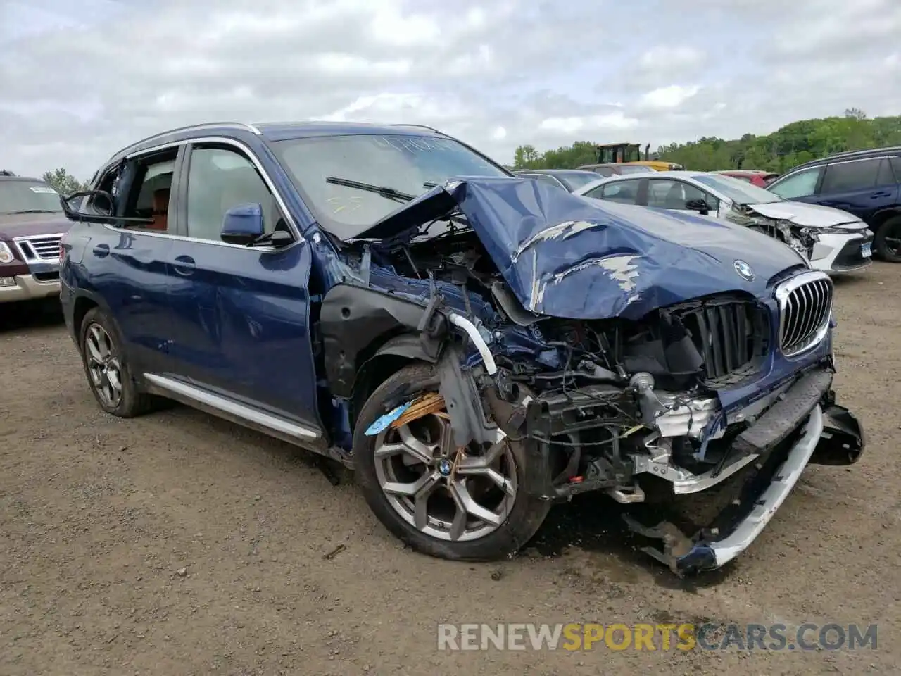 1 Photograph of a damaged car 5UXTY5C02M9E34177 BMW X3 2021