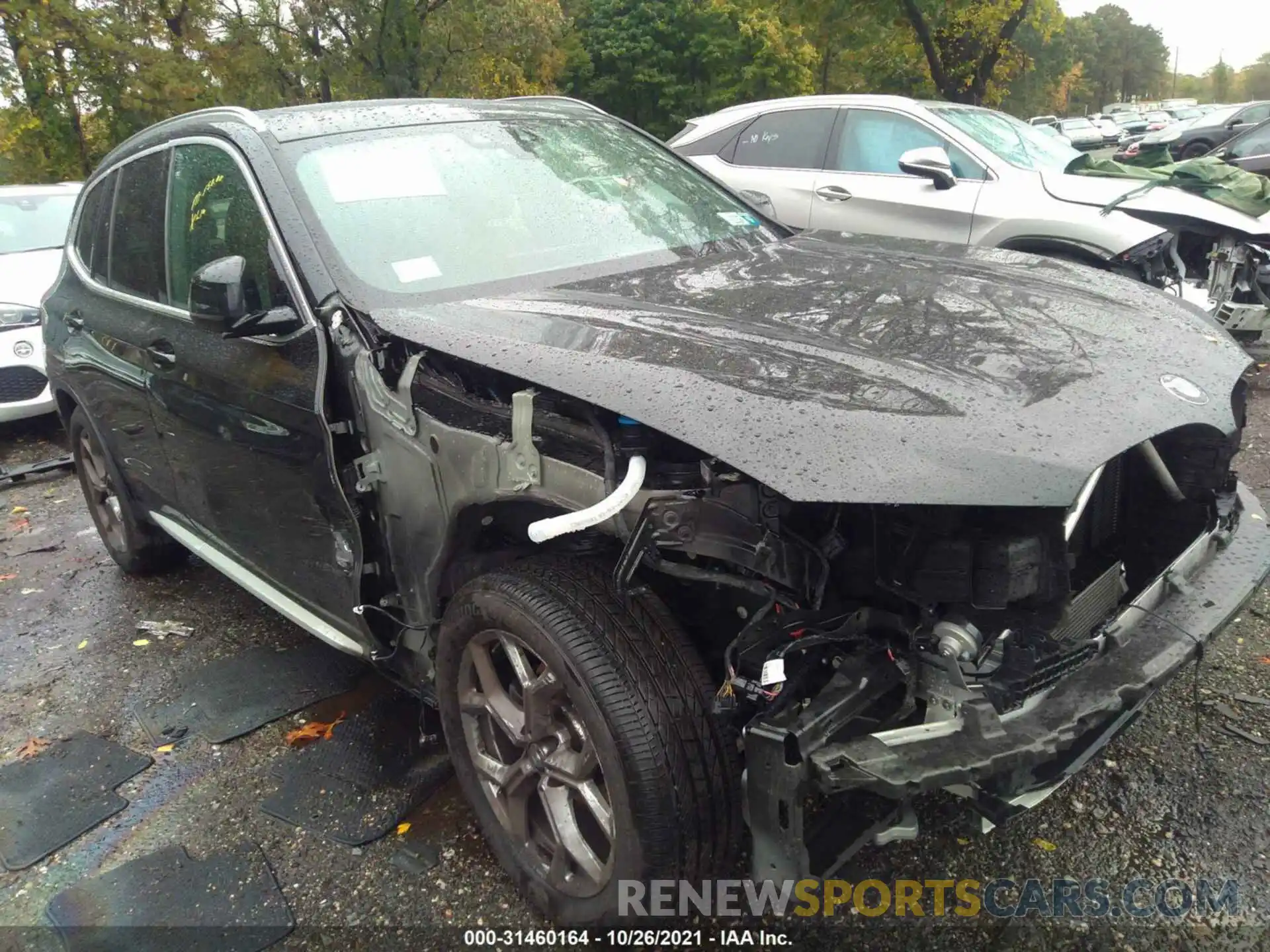 1 Photograph of a damaged car 5UXTY5C02M9E48824 BMW X3 2021