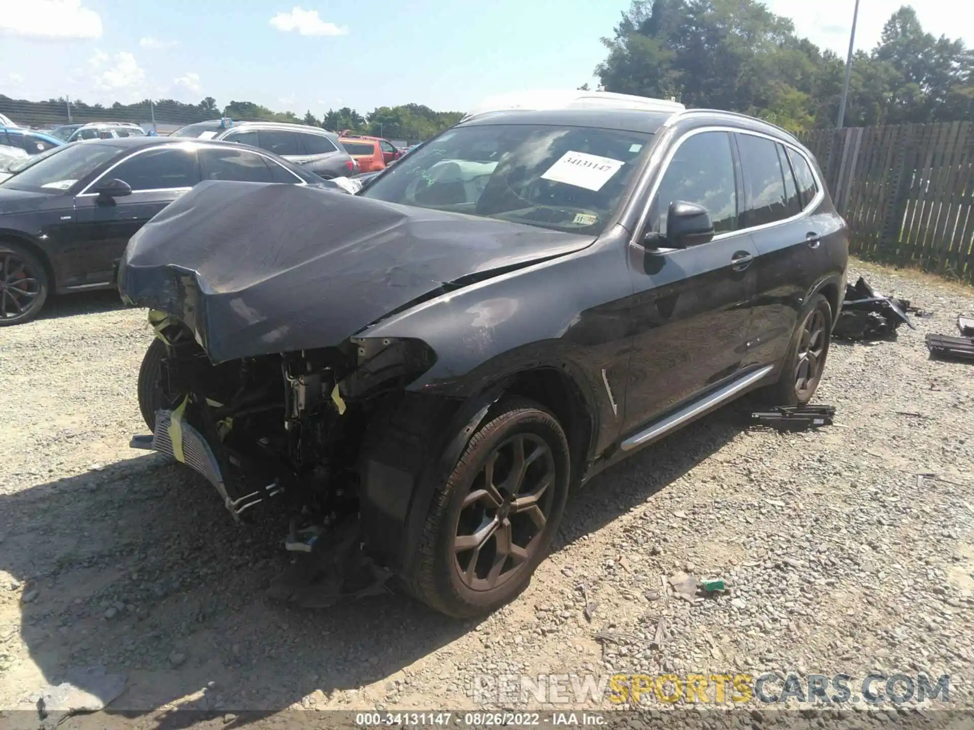 2 Photograph of a damaged car 5UXTY5C02M9E71133 BMW X3 2021