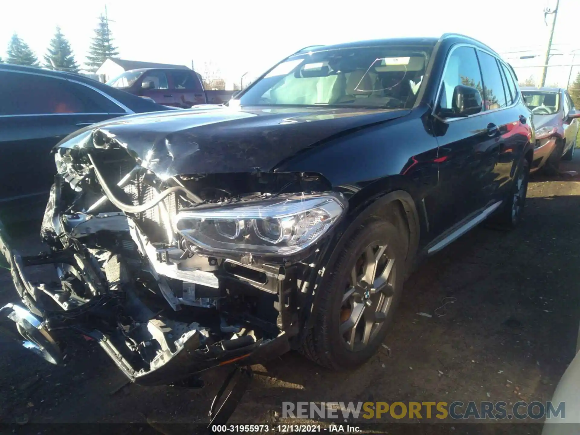 2 Photograph of a damaged car 5UXTY5C02M9E96050 BMW X3 2021