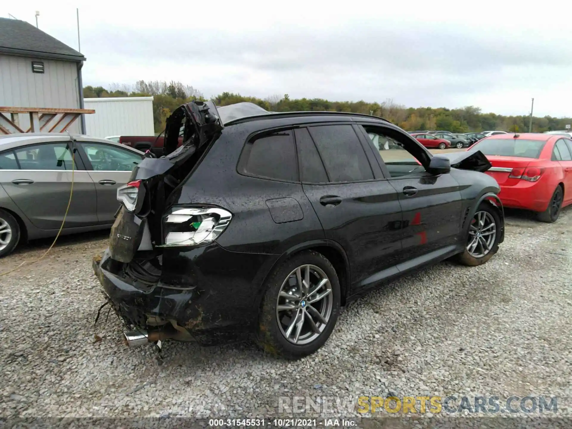 4 Фотография поврежденного автомобиля 5UXTY5C02M9F46087 BMW X3 2021