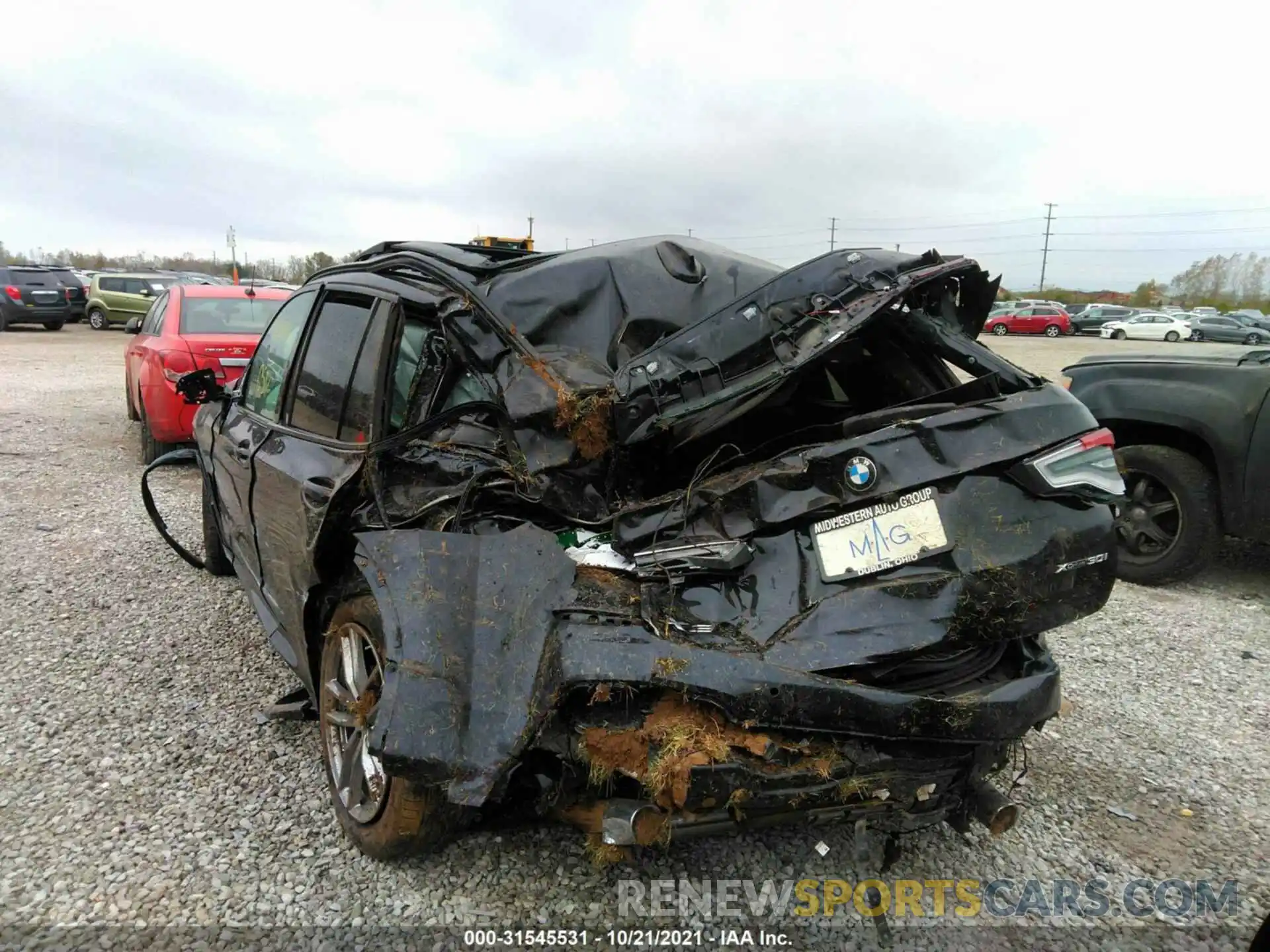 6 Photograph of a damaged car 5UXTY5C02M9F46087 BMW X3 2021